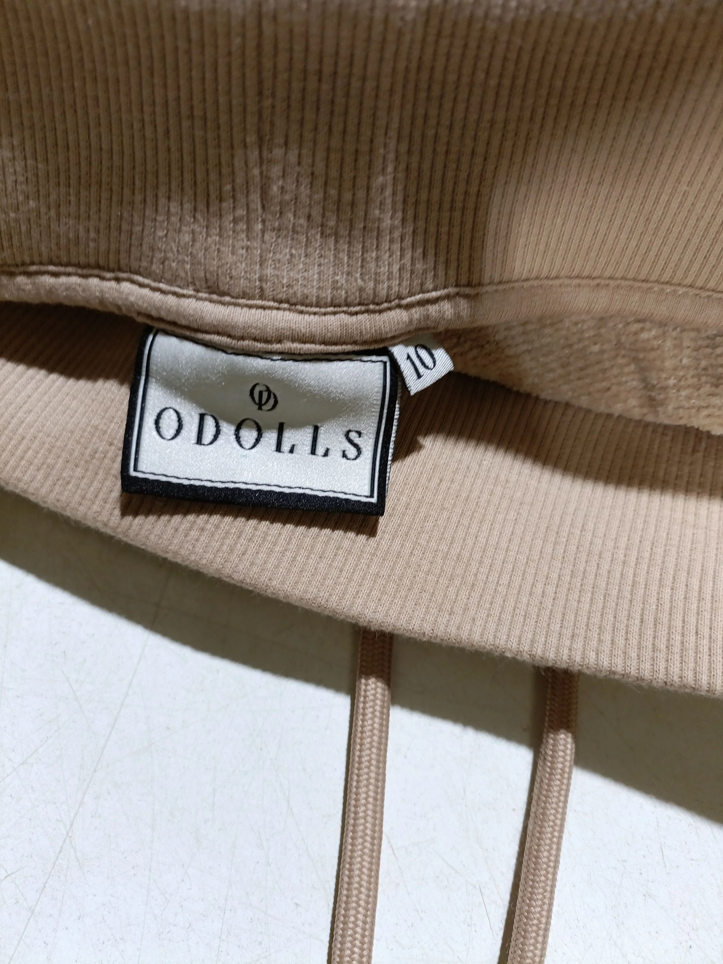 Odolls Women's Sports Bottoms UK 10 Cream 100% Polyester Tapered Sweatpants - Image 5