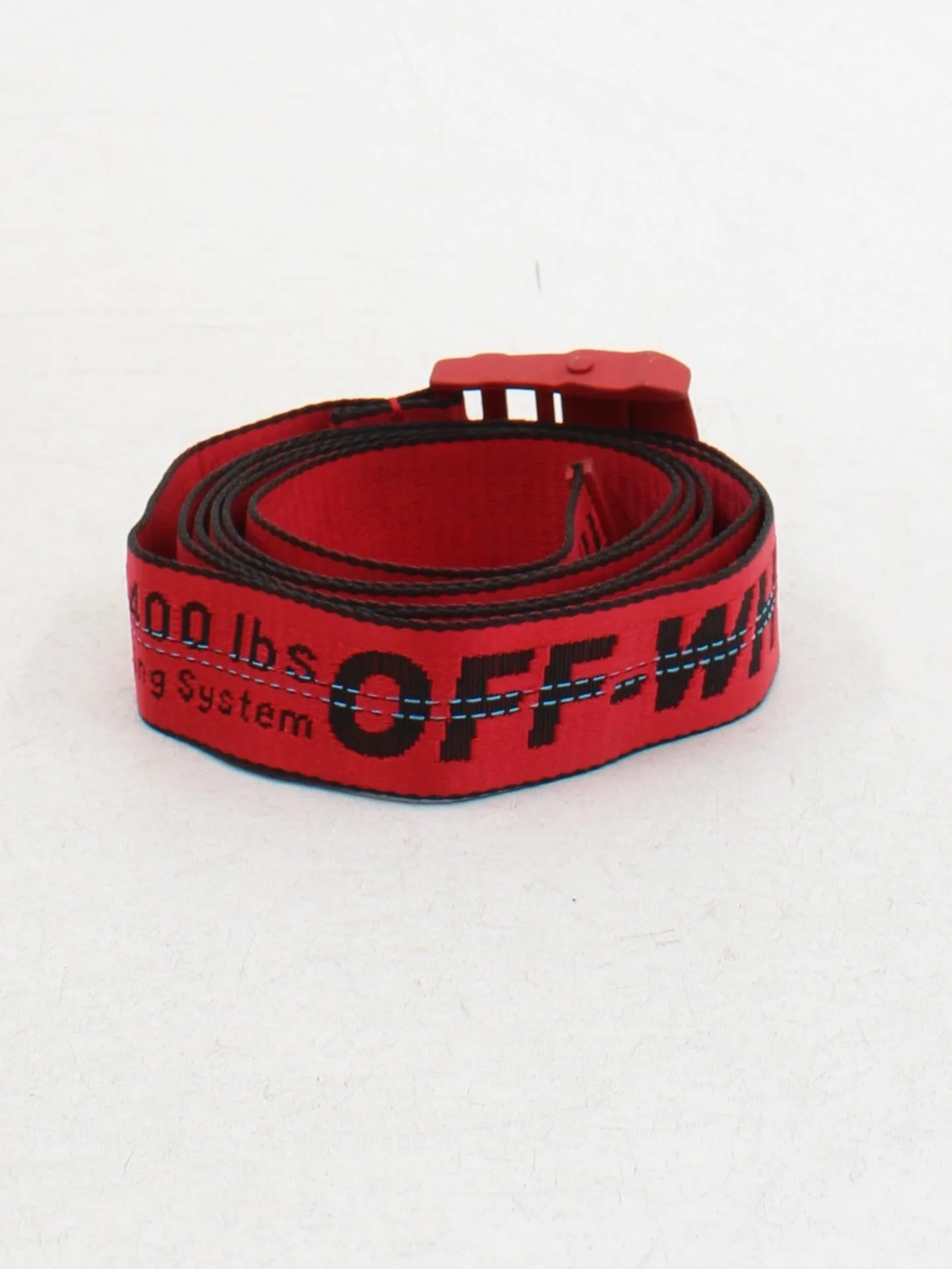 Off-White Men's Belt M Red Graphic 100% Other Dress Belt - Image 2