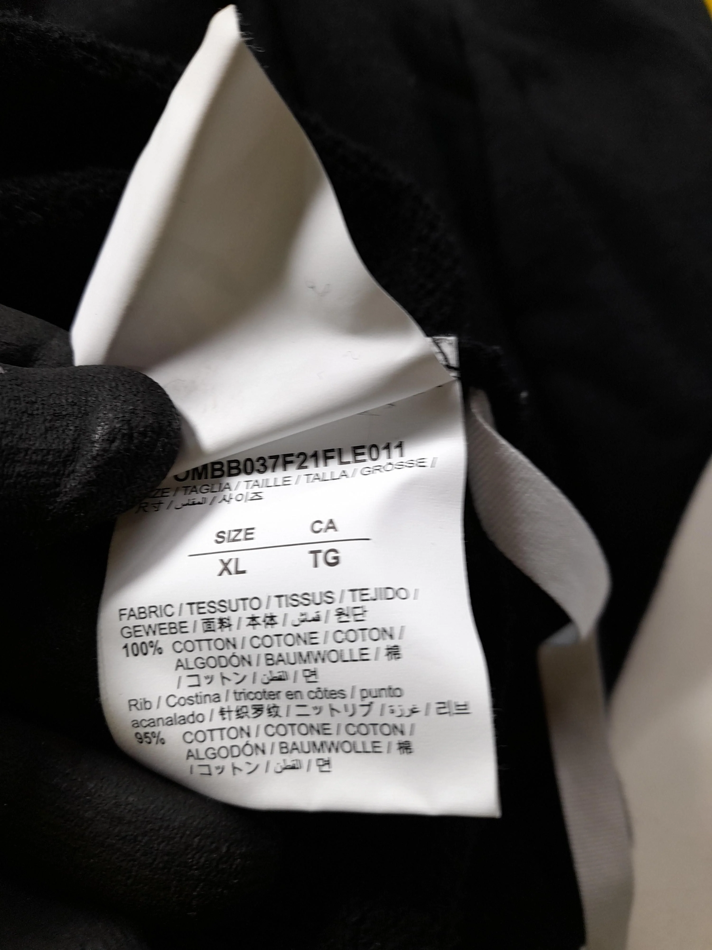 Off-White Men's Hoodie XL Black Graphic Cotton with Elastane Pullover - Image 8