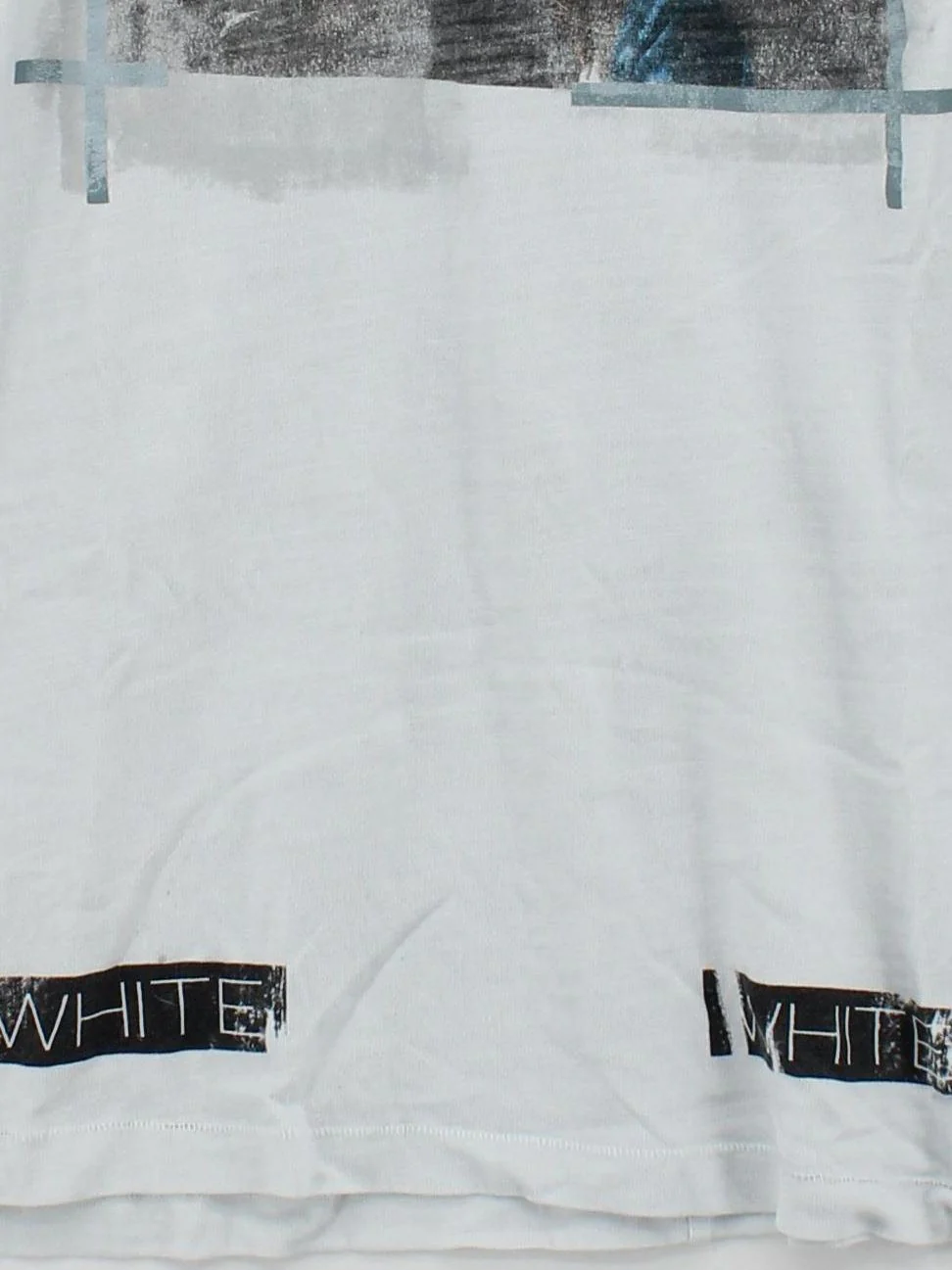Off-White Men's T-Shirt S Blue Graphic 100% Cotton Basic - Image 4
