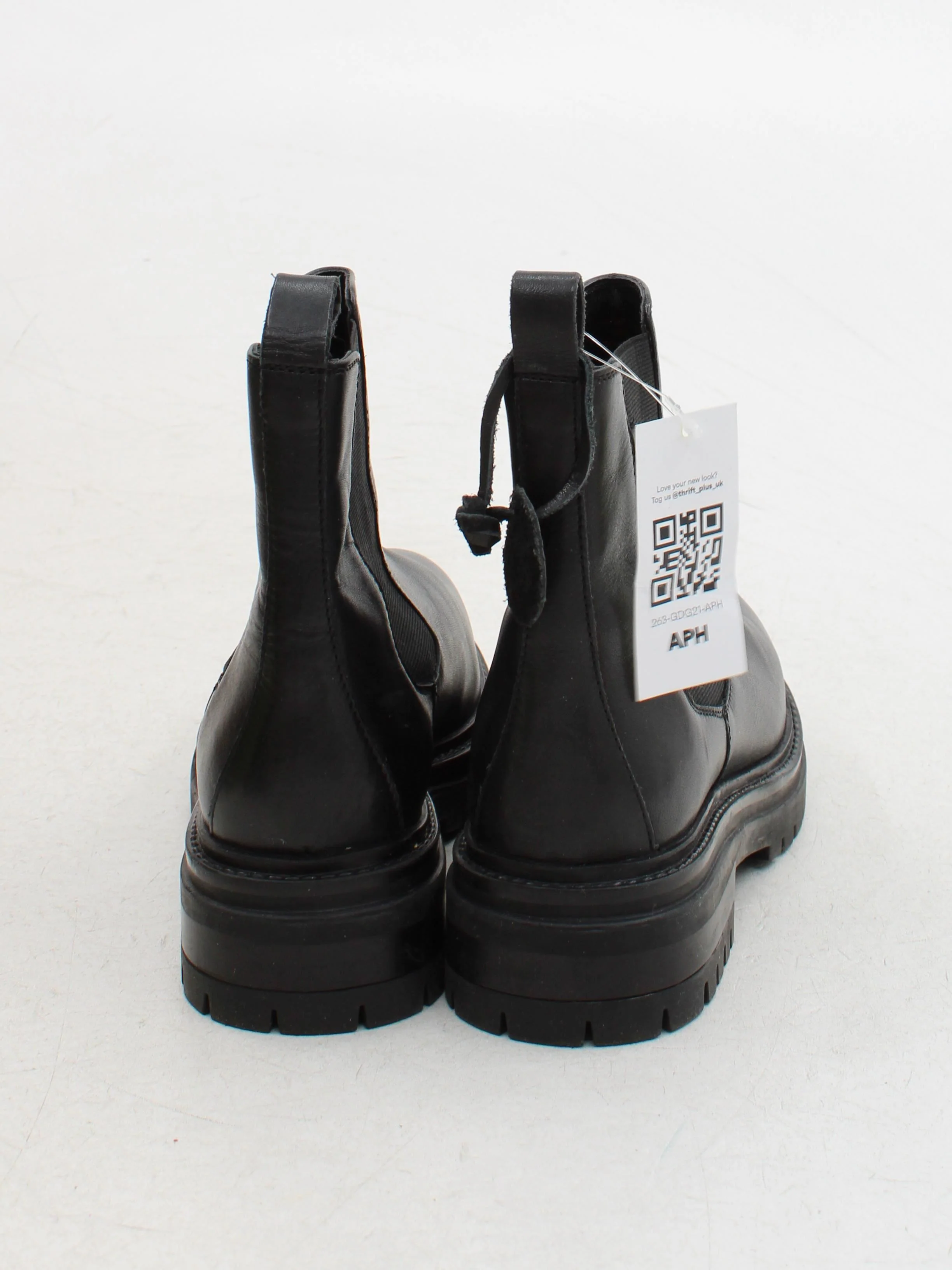 Office Men's Boots UK 5 Black 100% Leather Chelsea - Image 3