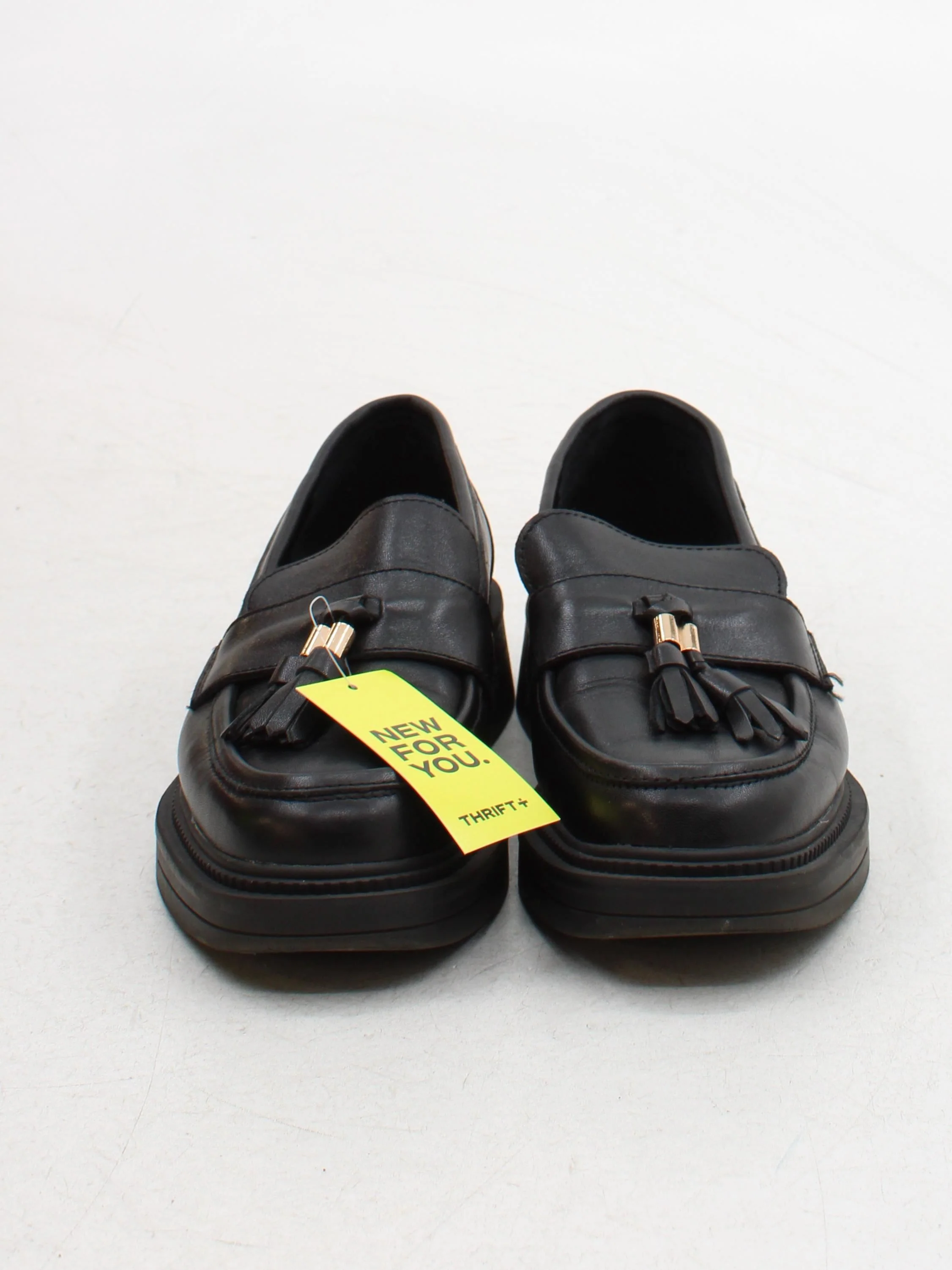 Office Women's Flat Shoes UK 5 Black 100% Leather Loafer - Image 2