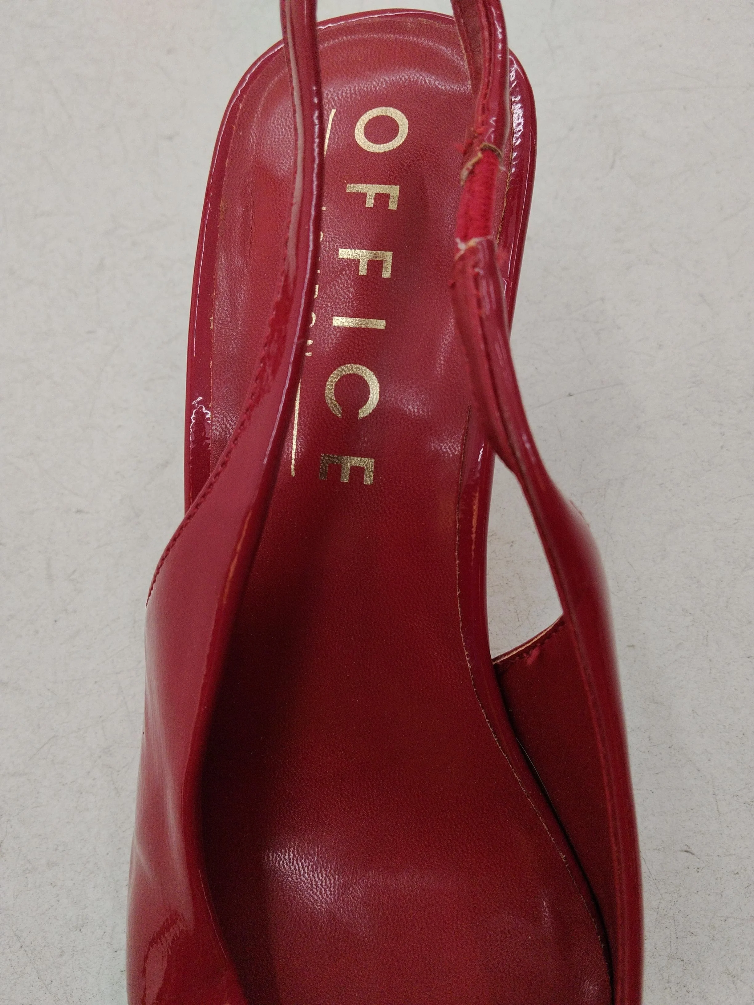 Office Women's Heels UK 5 Red 100% Leather Court - Image 6