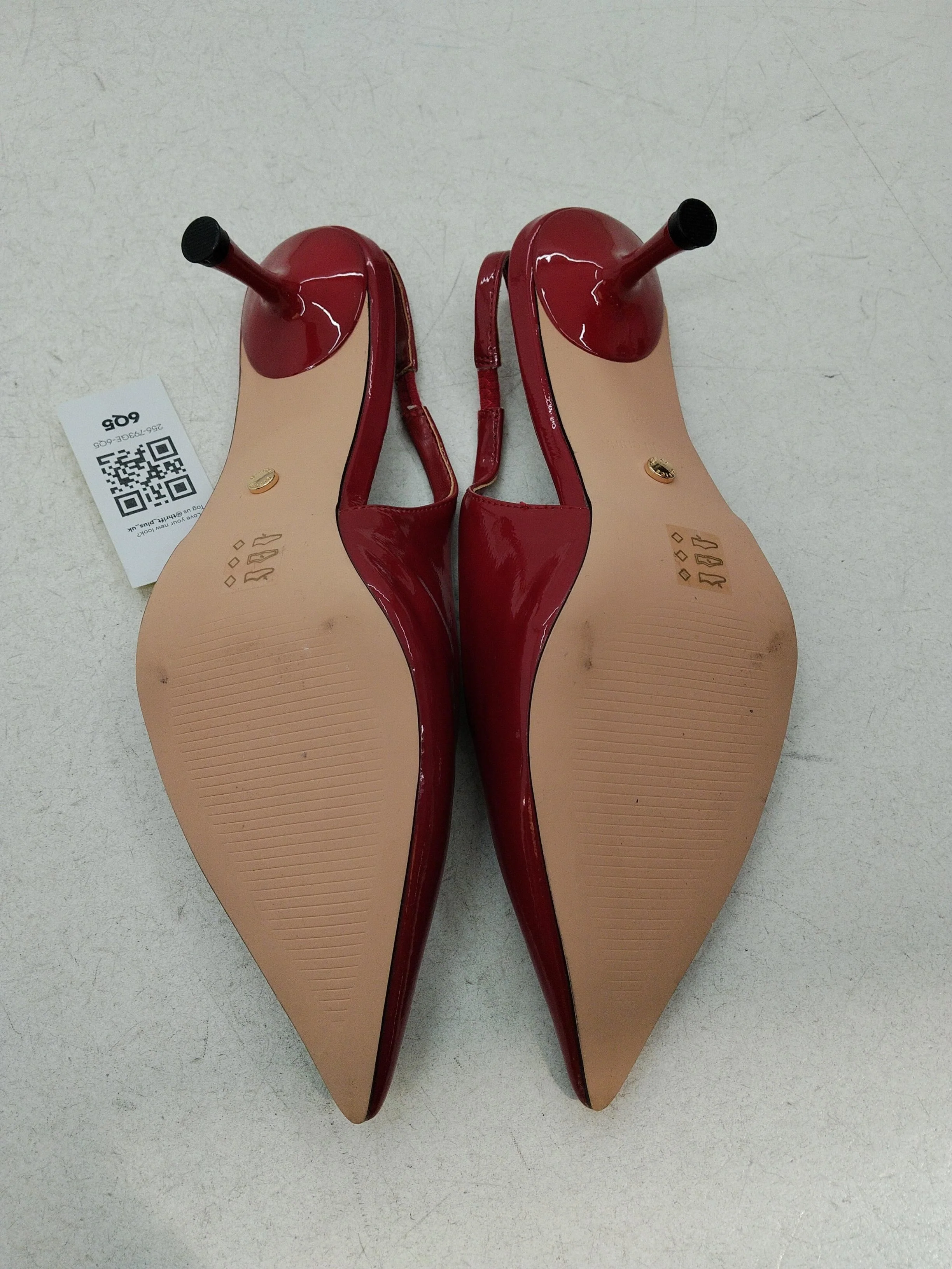 Office Women's Heels UK 5 Red 100% Leather Court - Image 7