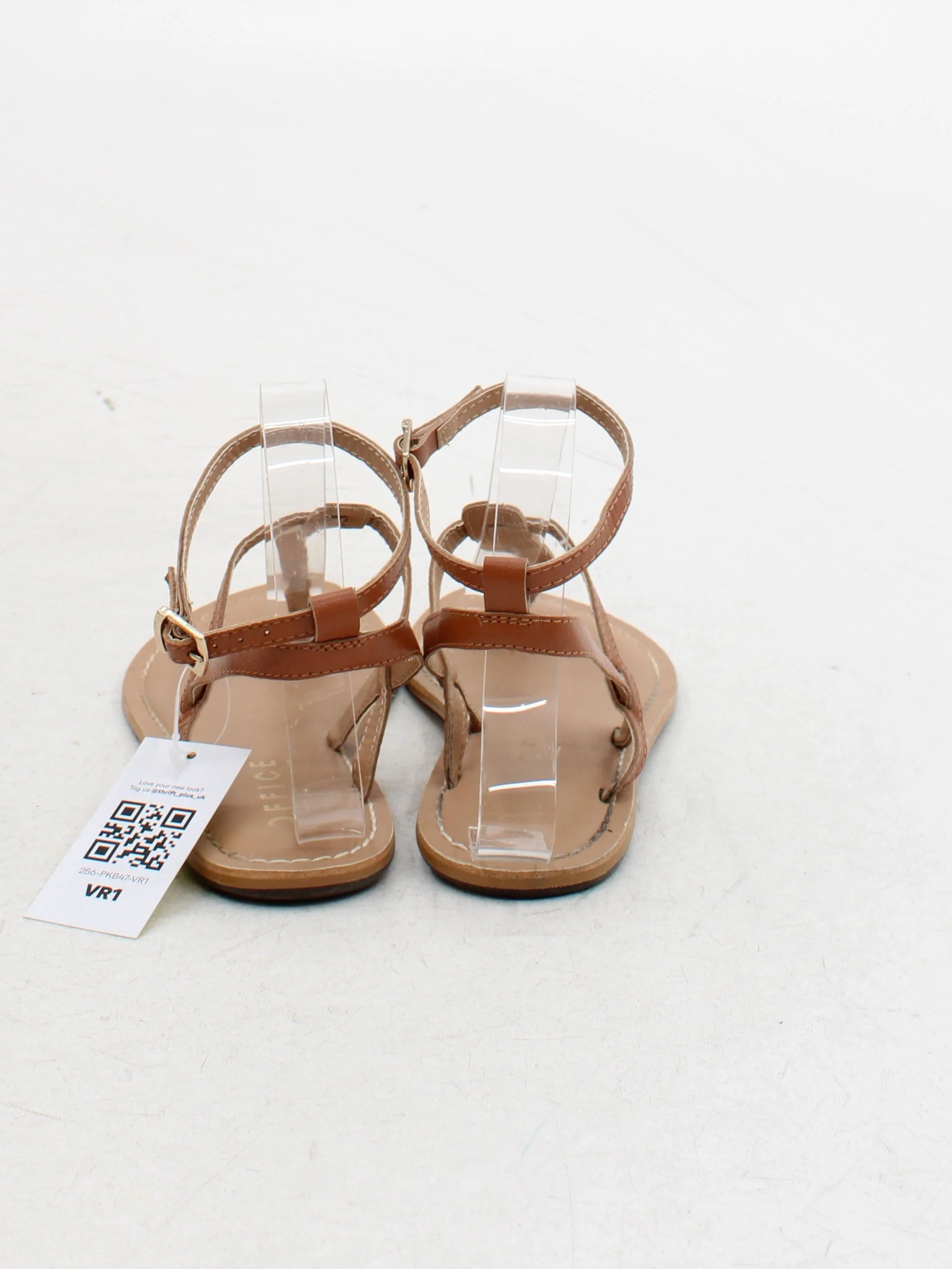 Office Women's Sandals UK 5 Brown 100% Leather Strappy - Image 3