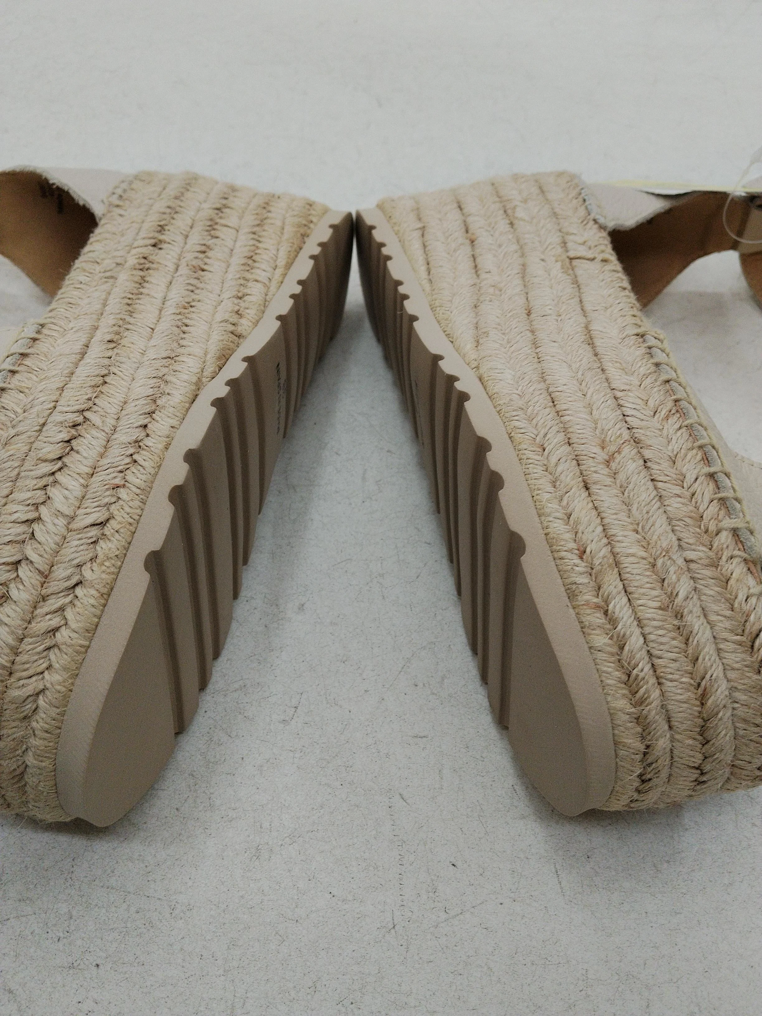 Office Women's Sandals UK 5 Cream 100% Leather Espadrille - Image 7