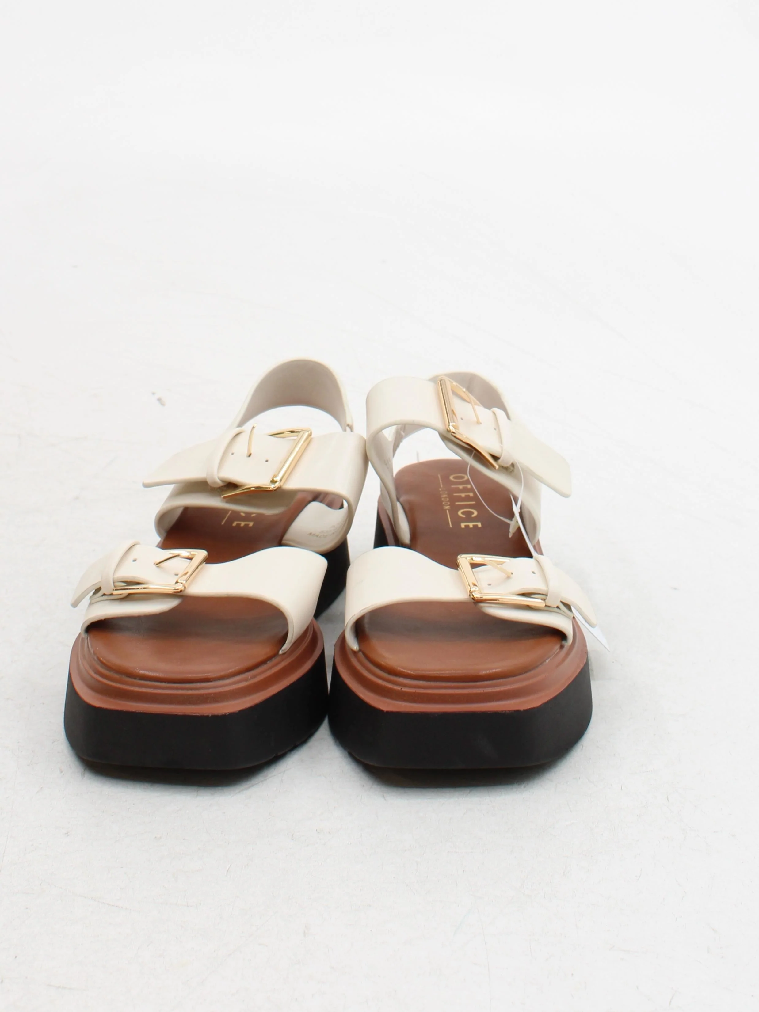 Office Women's Sandals UK 6 Cream 100% Faux Leather Strappy - Image 2