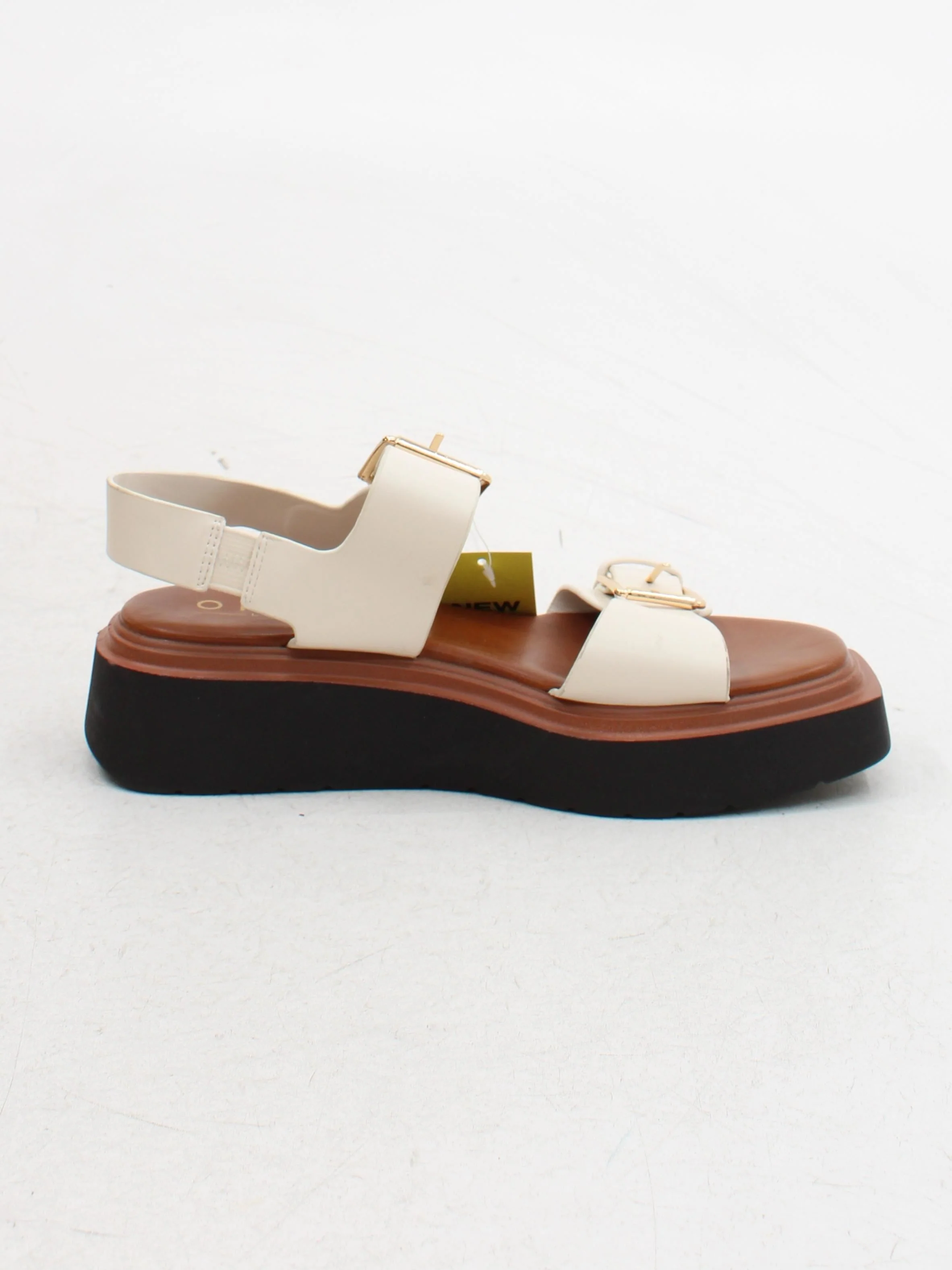 Office Women's Sandals UK 6 Cream 100% Faux Leather Strappy - Image 5