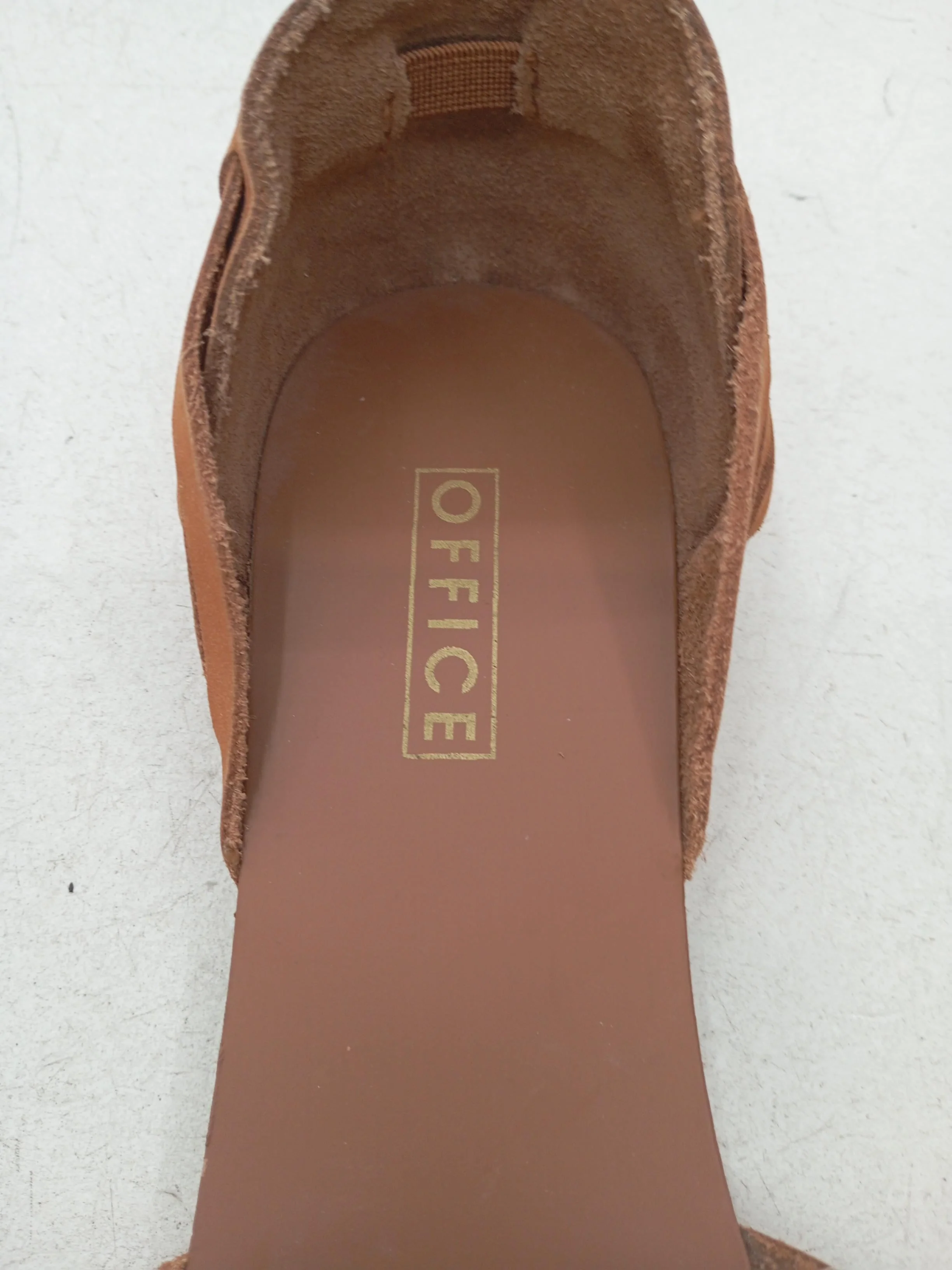 Office Women's Sandals UK 8 Tan 100% Suede Strappy - Image 6