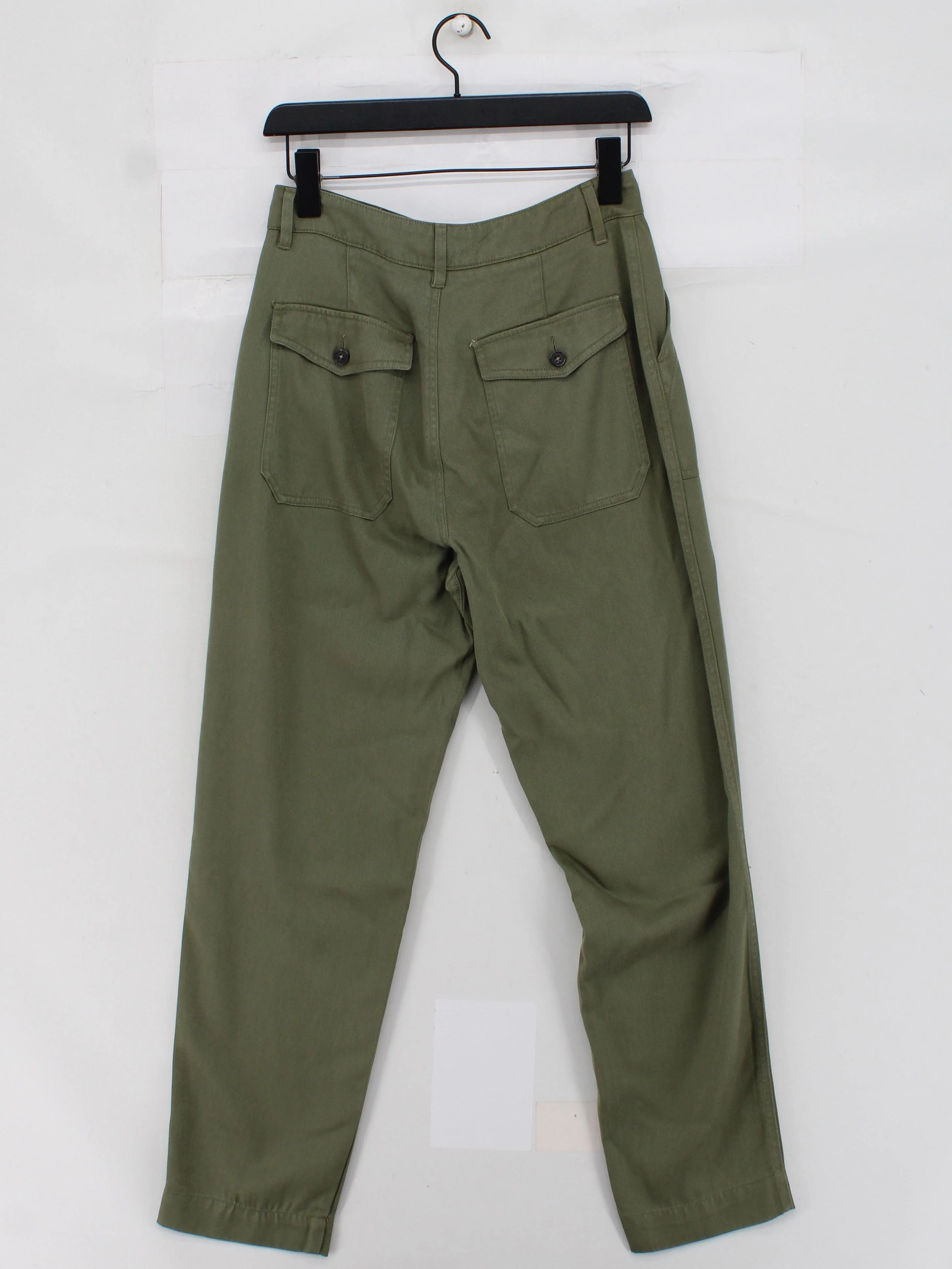 Officine Générale Men's Trousers S Green 100% Lyocell Modal Straight Chino - Image 2