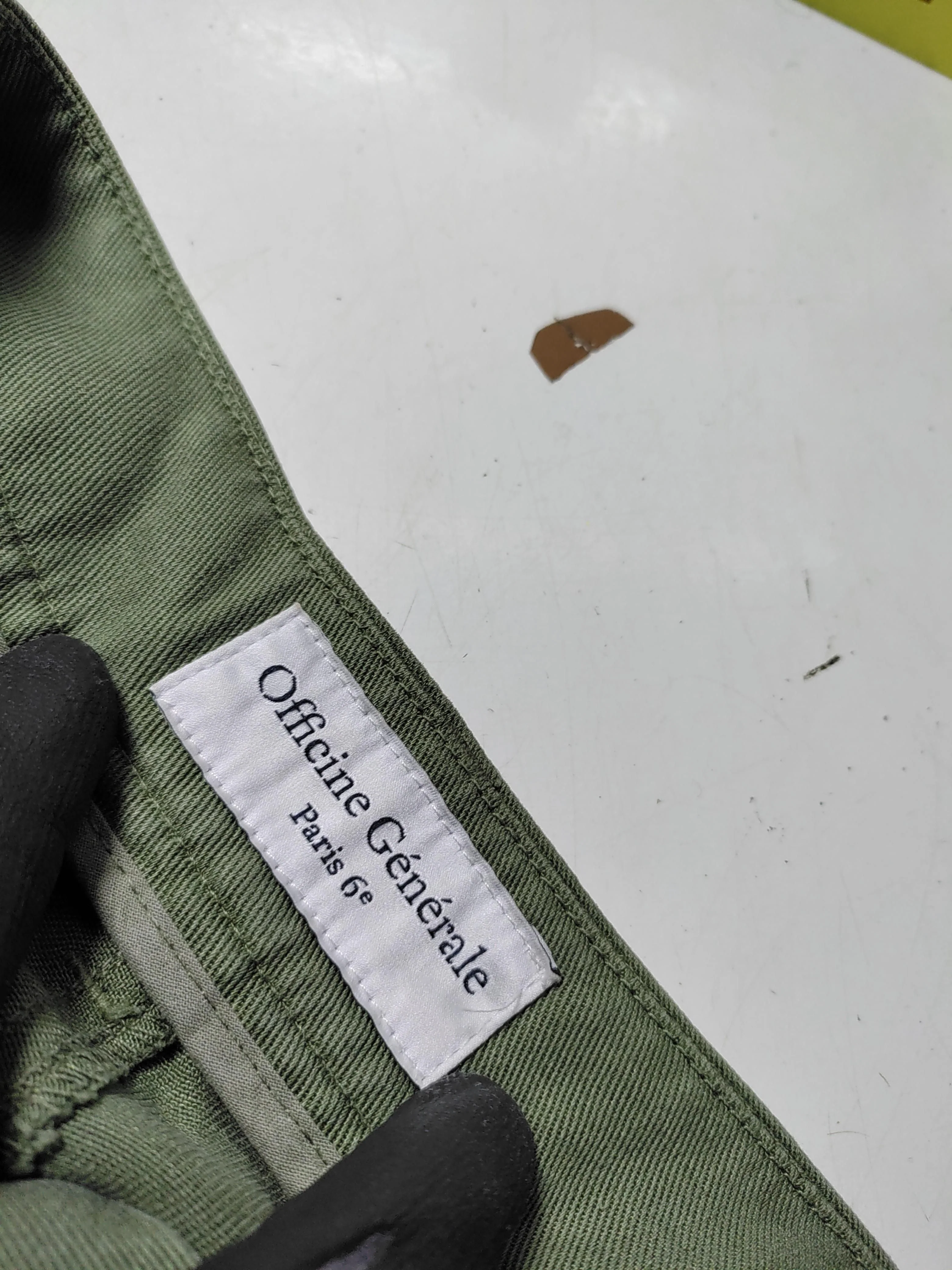 Officine Générale Men's Trousers S Green 100% Lyocell Modal Straight Chino - Image 5