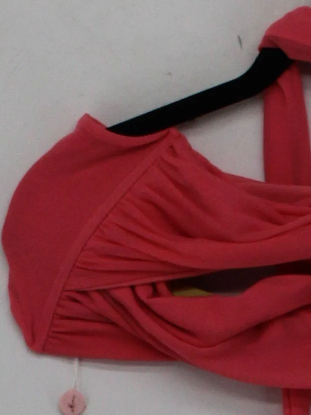 Oh Polly bandeau adjustable strap bikini top in pink - Image 4