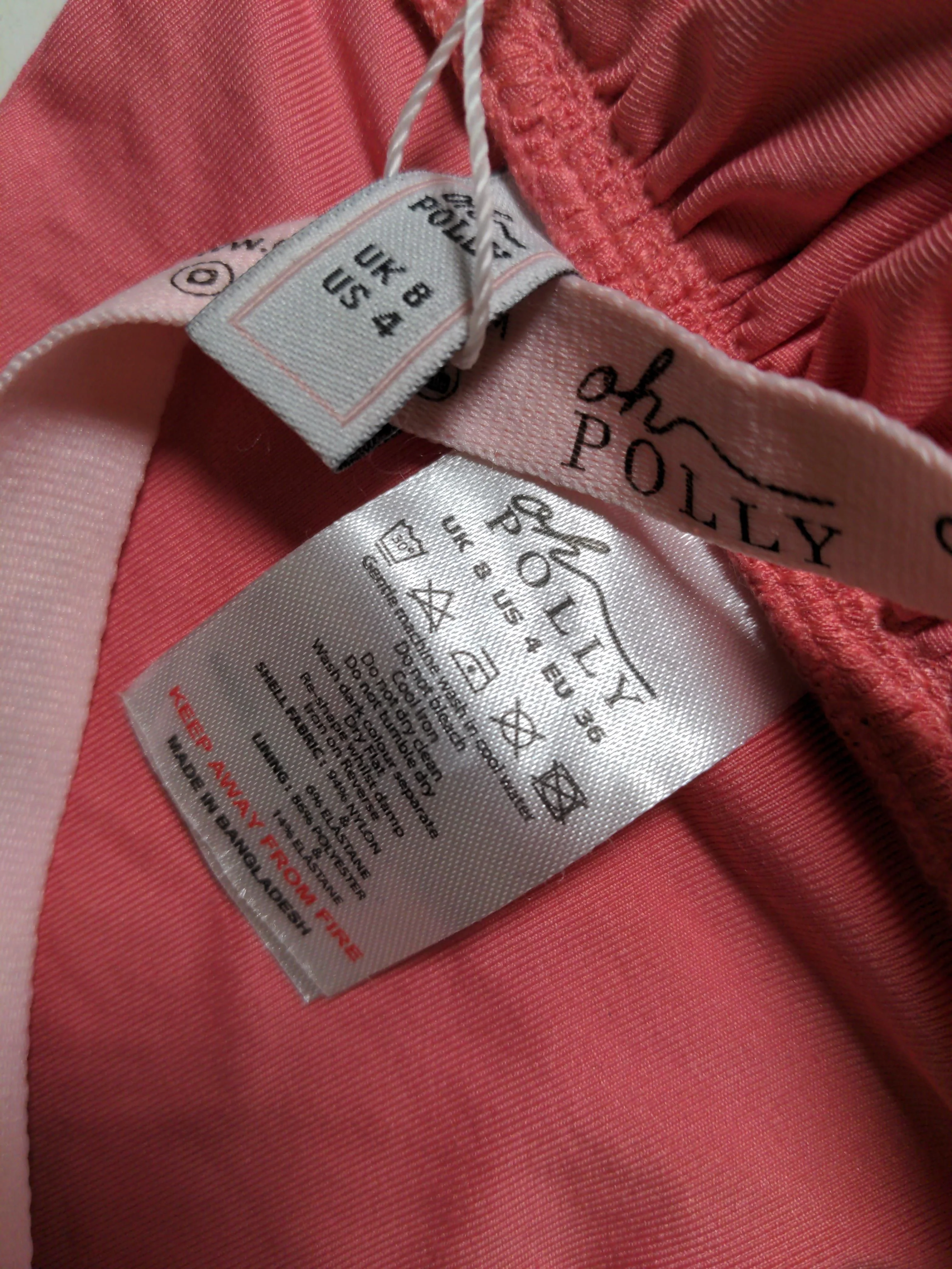 Oh Polly bandeau adjustable strap bikini top in pink - Image 6