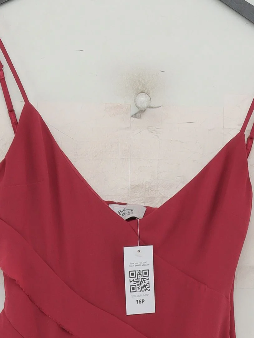Oh Polly Bodycon Midi Dress UK4 in Red - Image 3