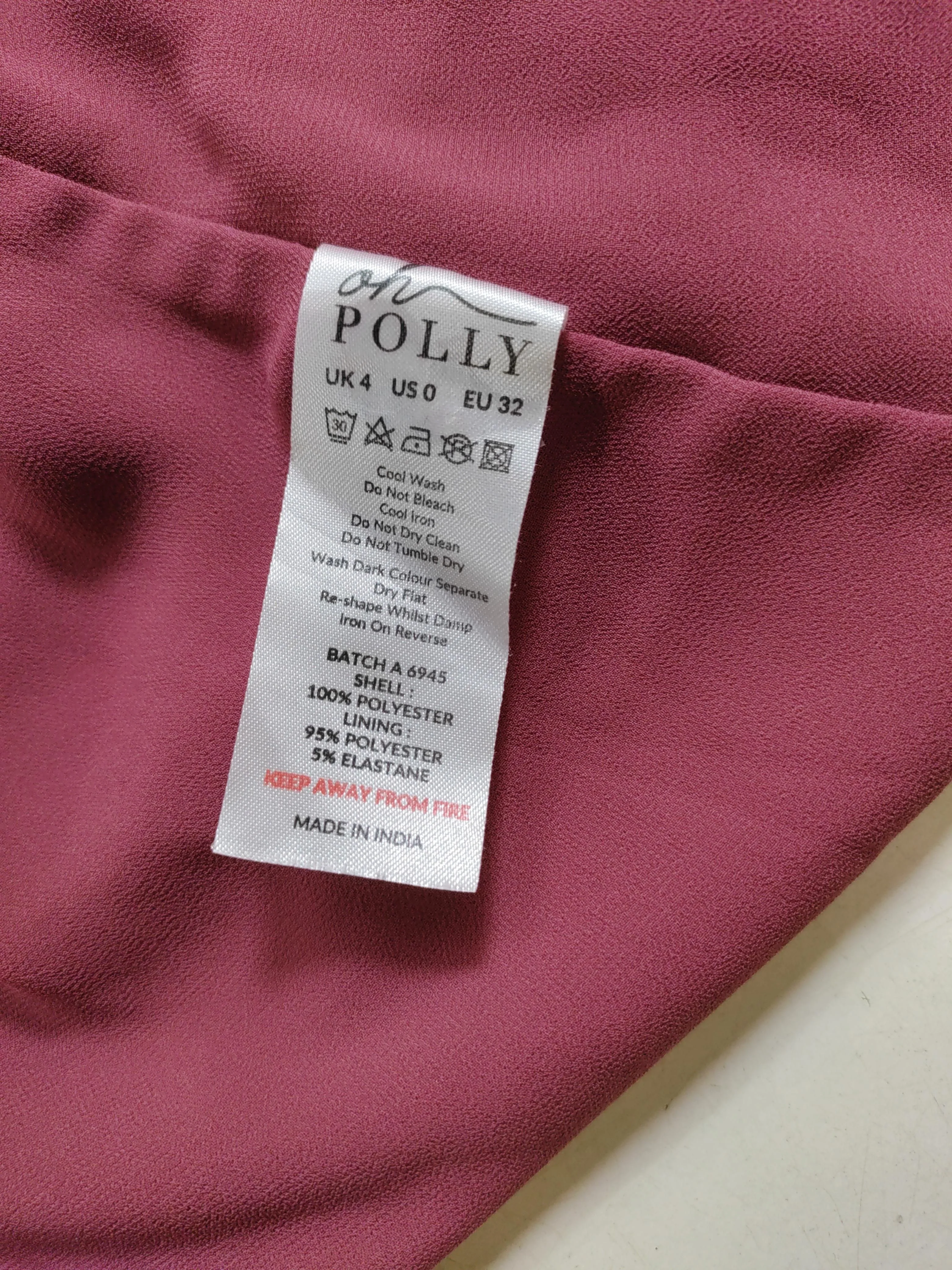 Oh Polly Bodycon Midi Dress UK4 in Red - Image 6