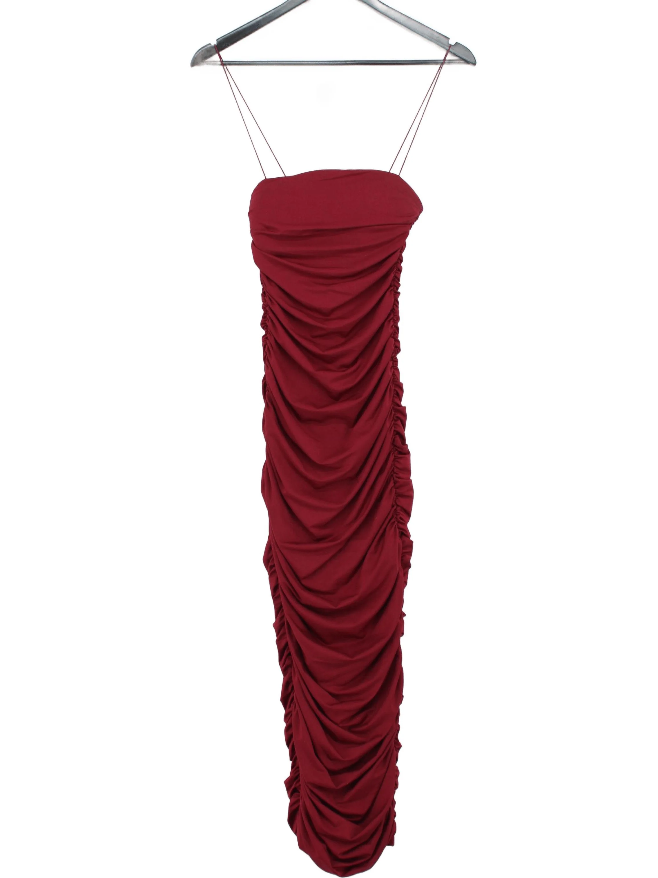 Oh Polly Bodycon Midi Dress UK6 in Red