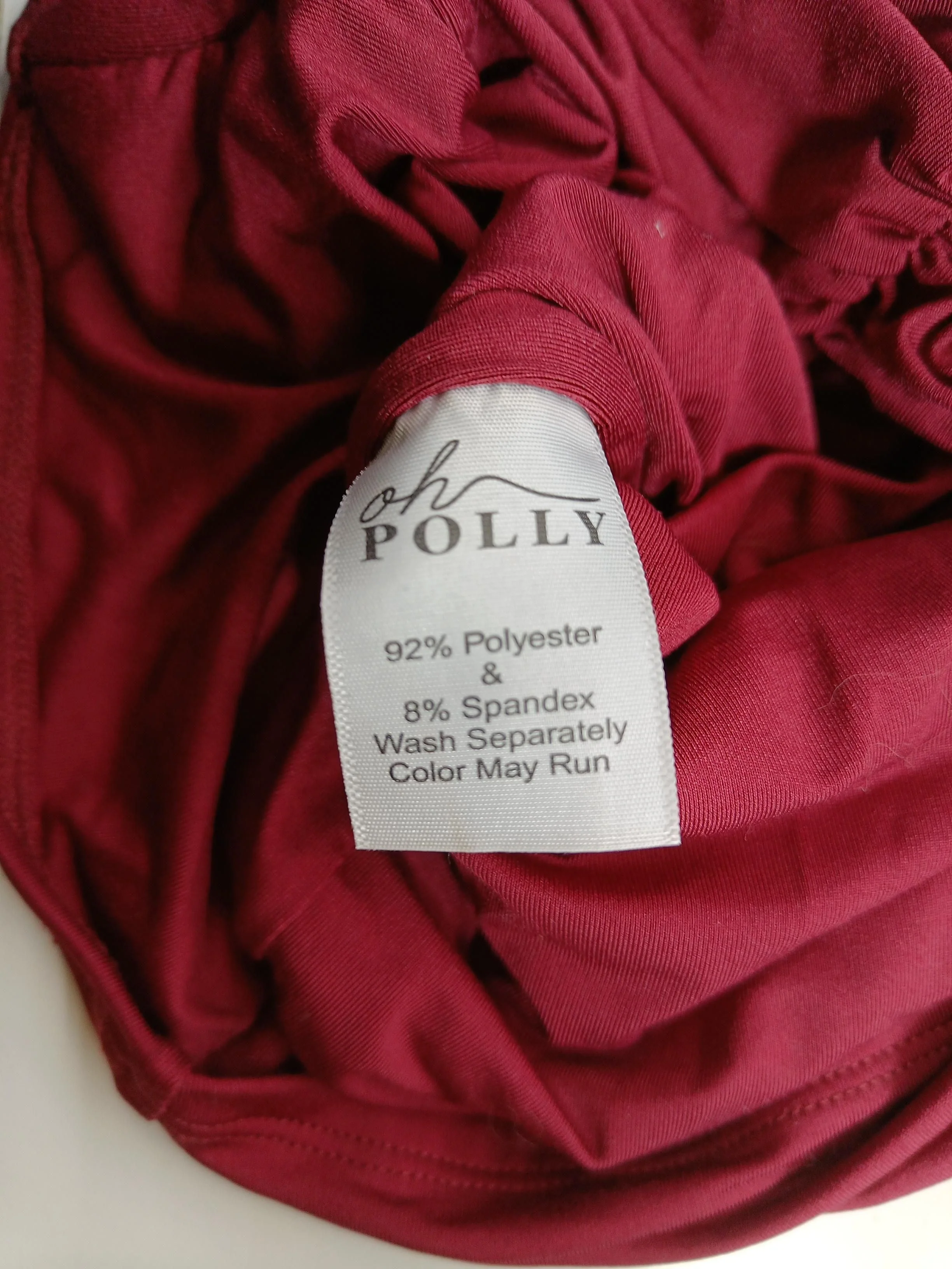 Oh Polly Bodycon Midi Dress UK6 in Red - Image 6