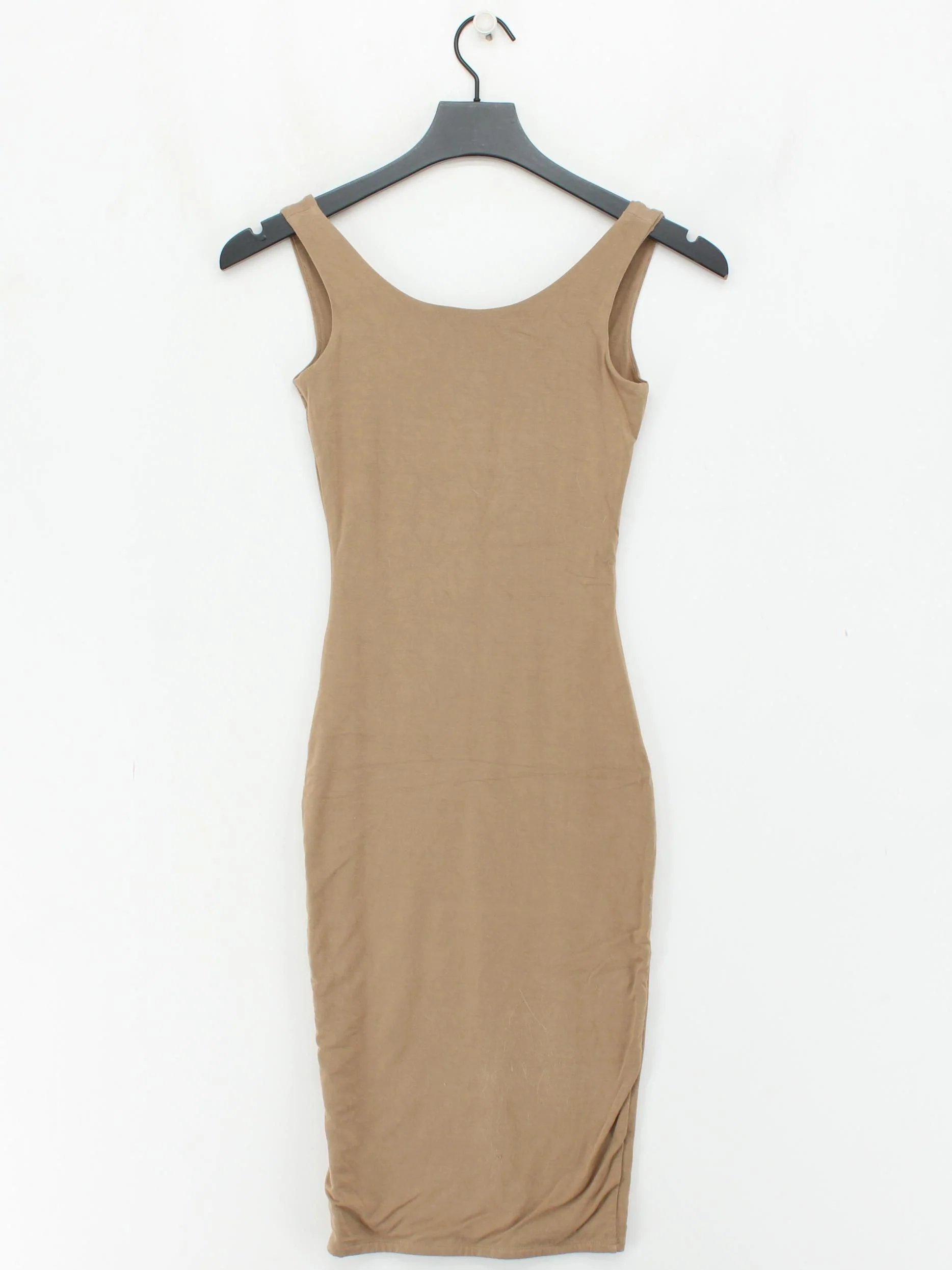 Oh Polly Bodycon Midi Dress UK6 in Tan - Image 2