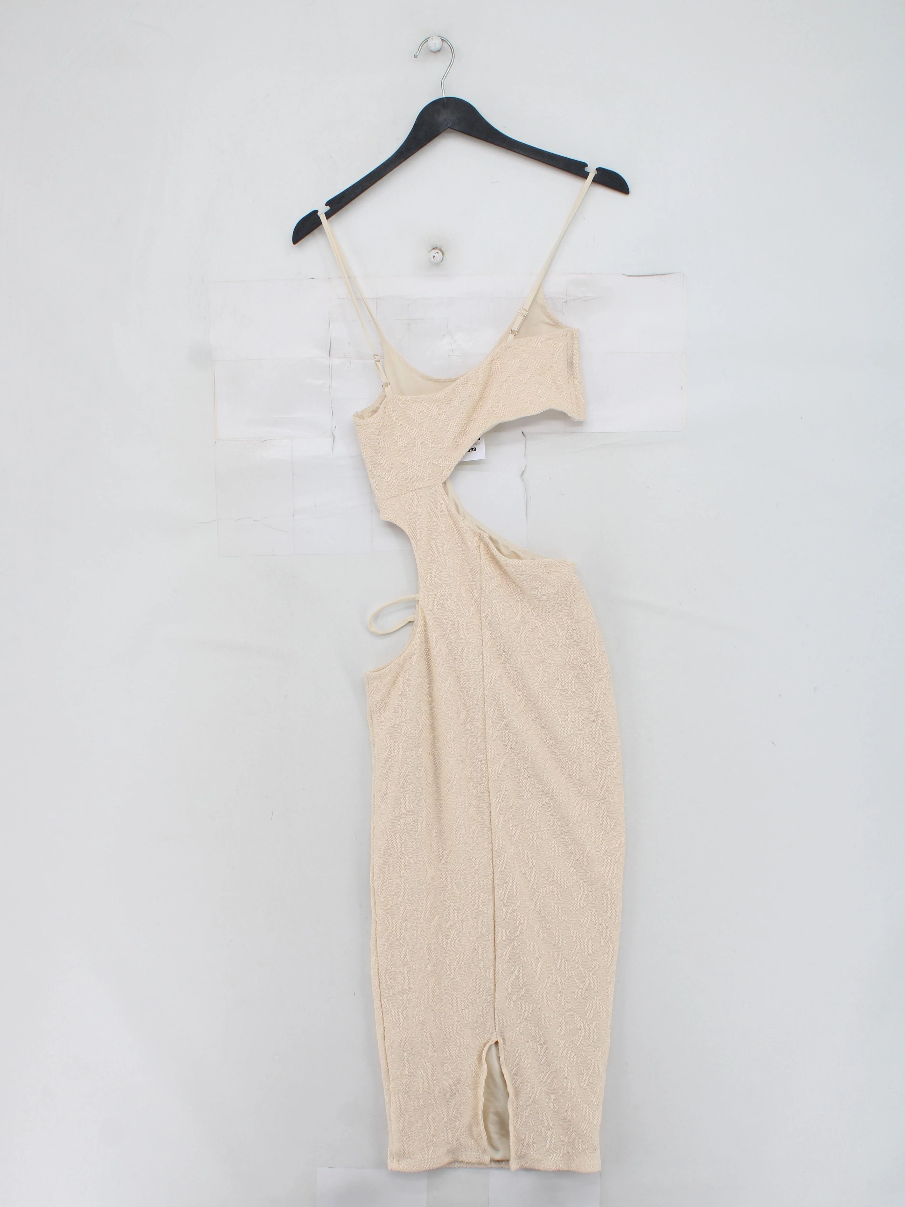 Oh Polly Bodycon Midi Dress UK8 in Cream - Image 2