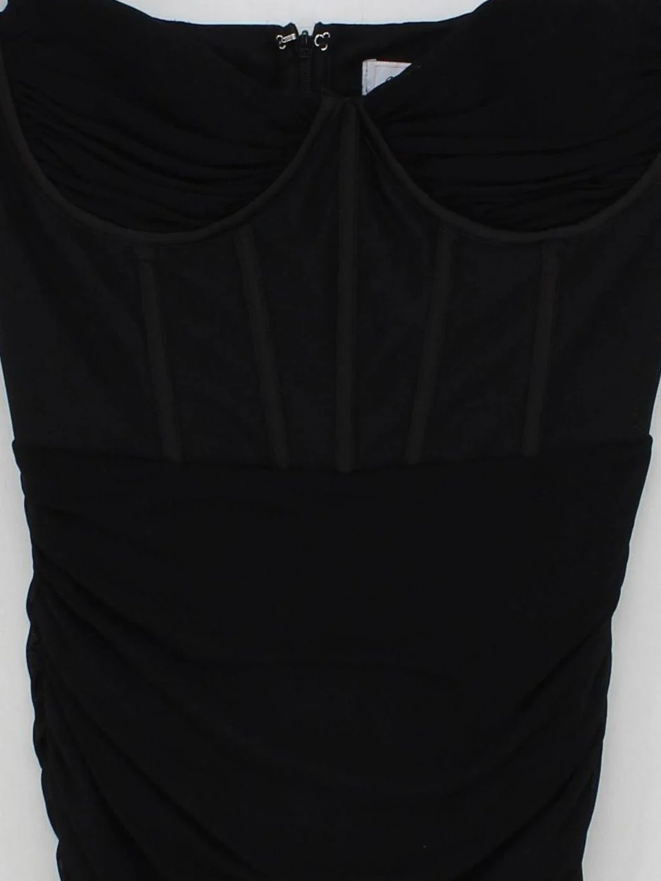 Oh Polly Bodycon Mini Dress UK10 in Black - Image 3