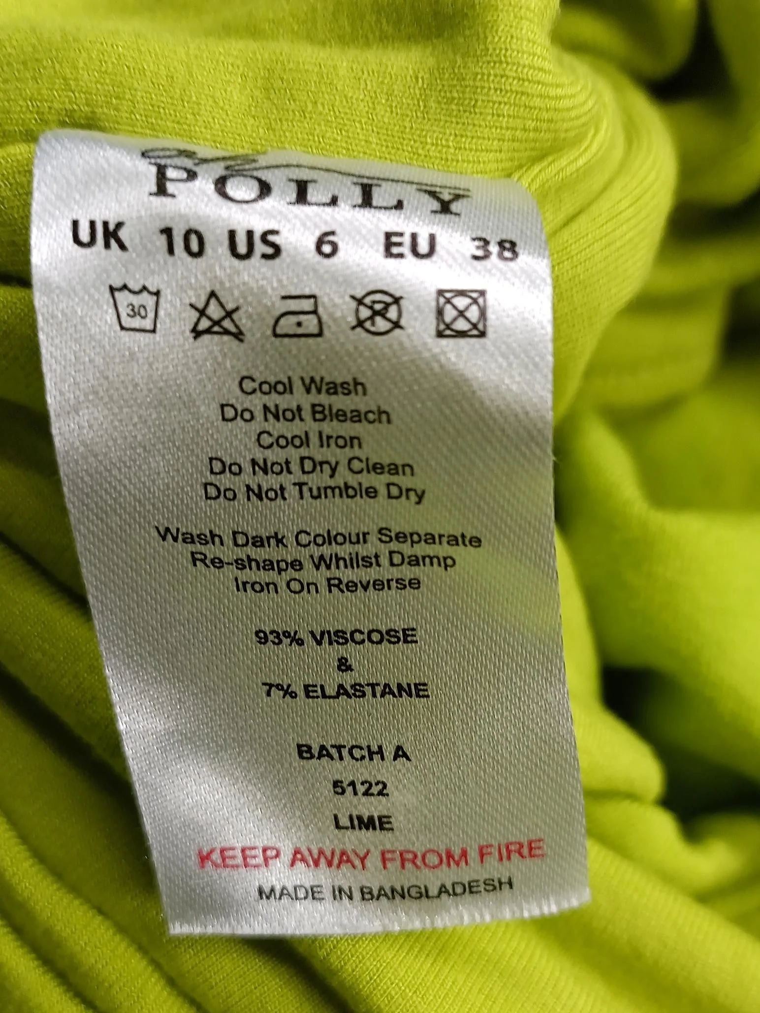 Oh Polly Bodycon Mini Dress UK10 in Yellow - Image 8