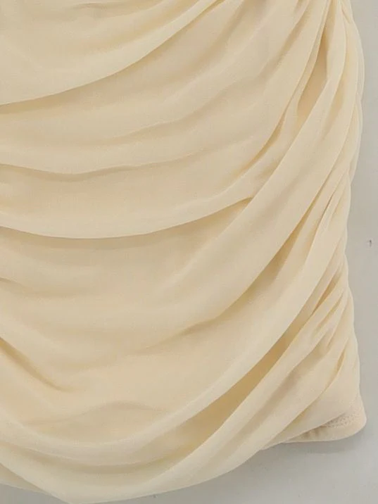 Oh Polly Bodycon Mini Dress UK6 in Cream - Image 4