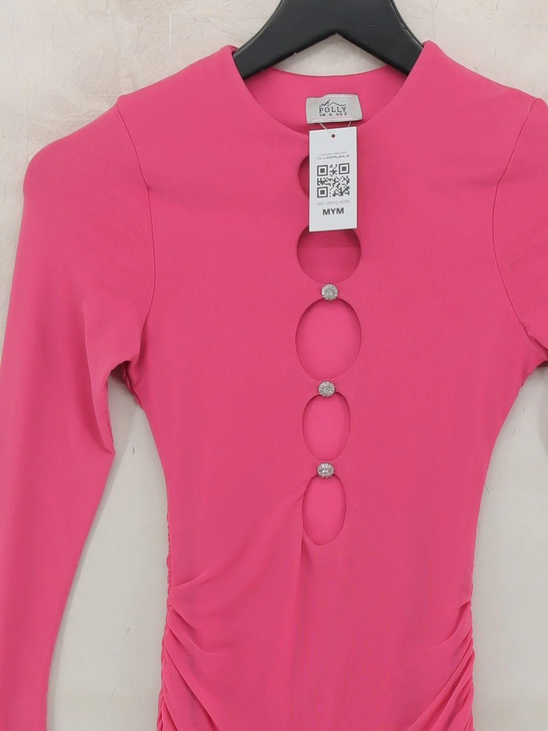 Oh Polly Bodycon Mini Dress UK6 in Pink - Image 3