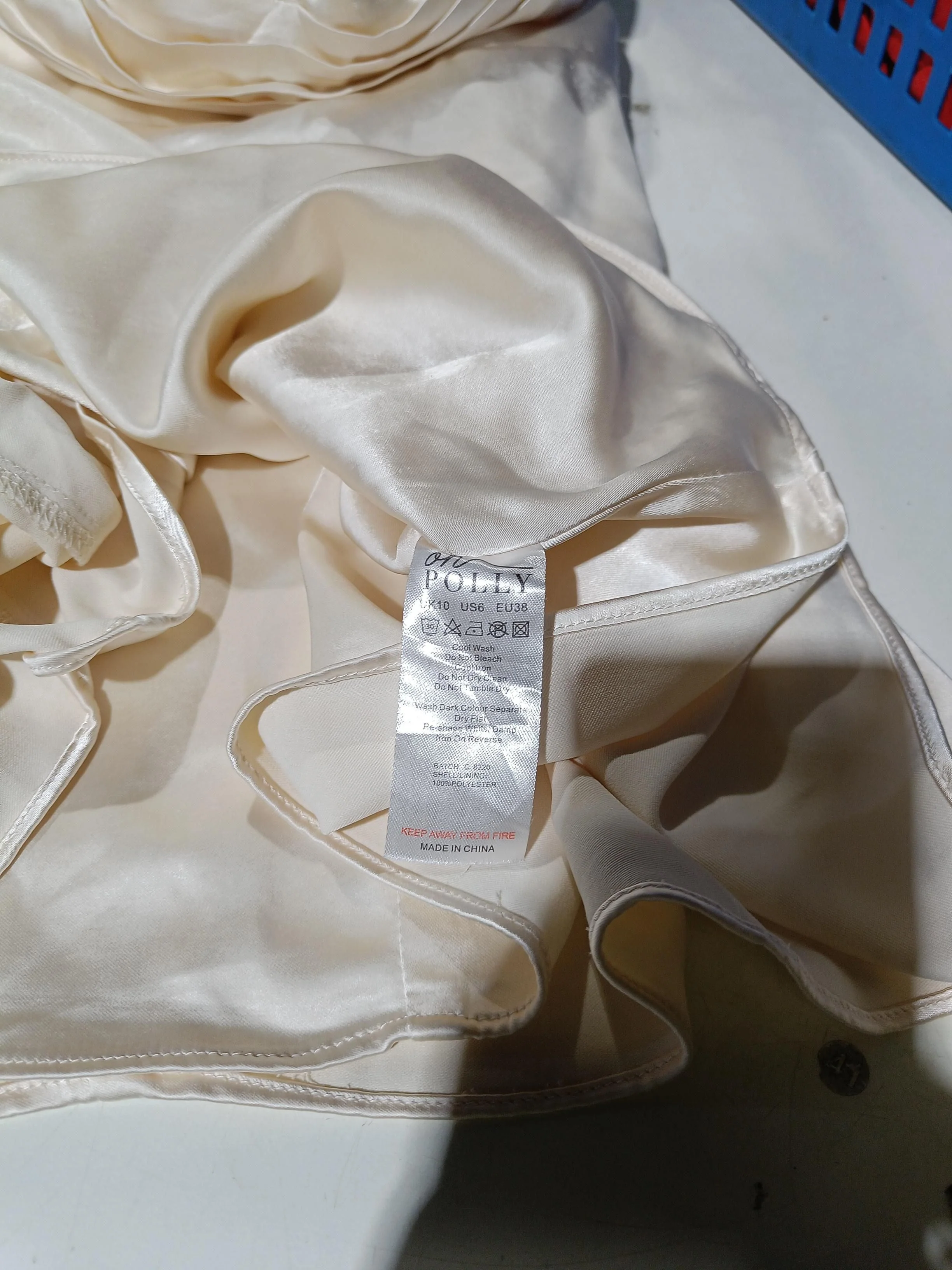 Oh Polly Mini Dress UK10 in Cream - Image 6