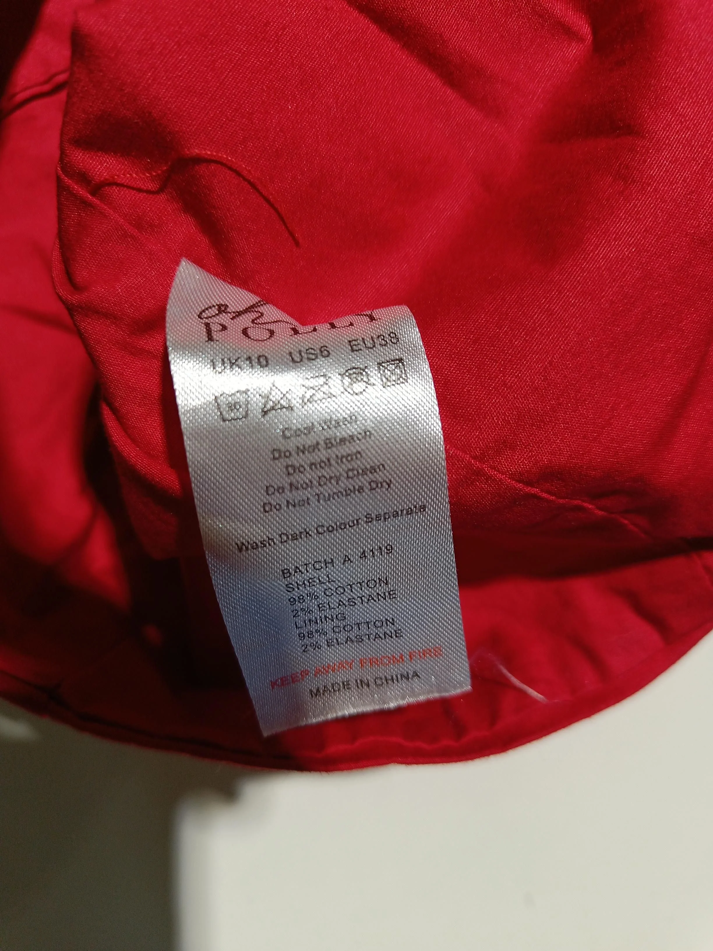 Oh Polly Mini Dress UK10 in Red - Image 7