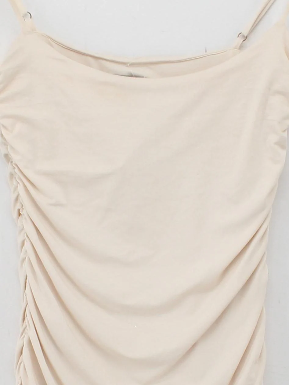 Oh Polly Tank Mini Dress UK10 in Cream - Image 3