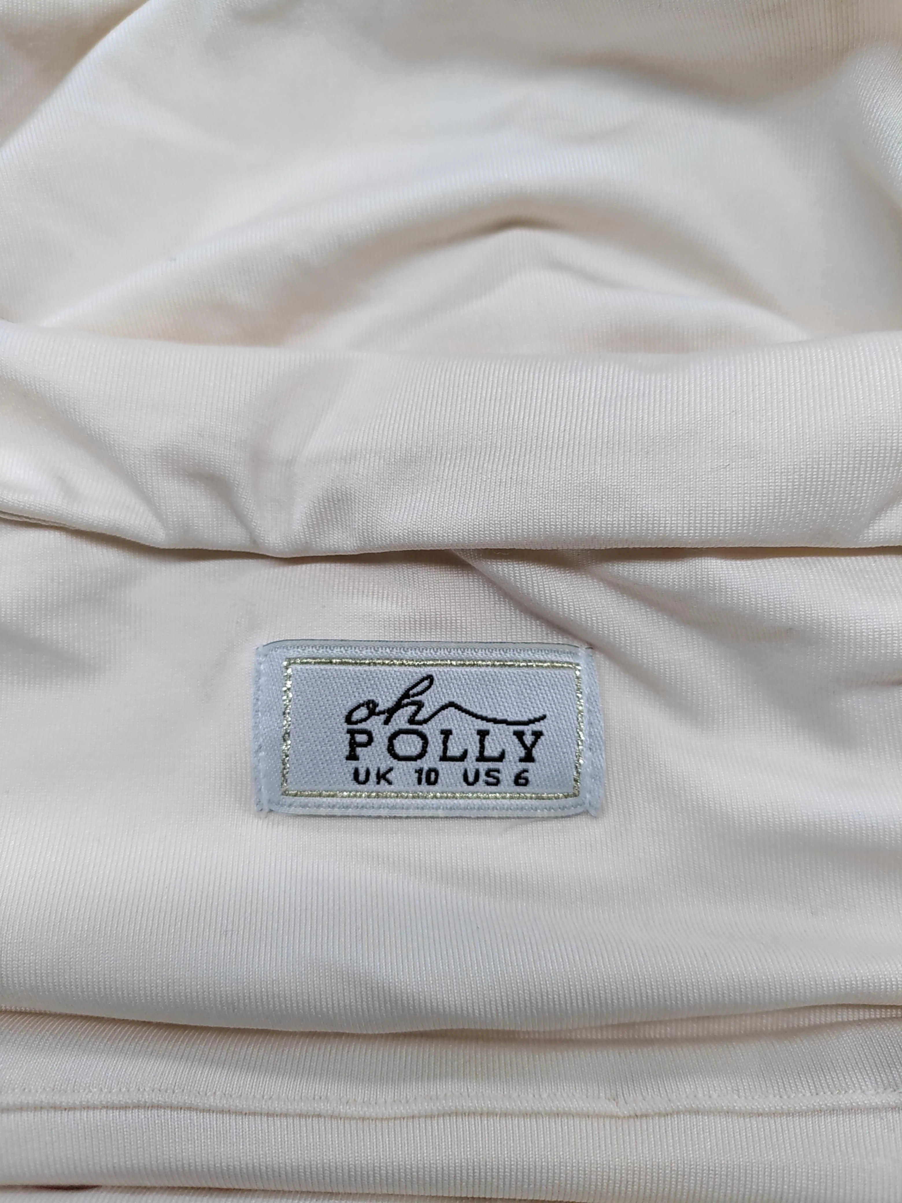 Oh Polly Tank Mini Dress UK10 in Cream - Image 5