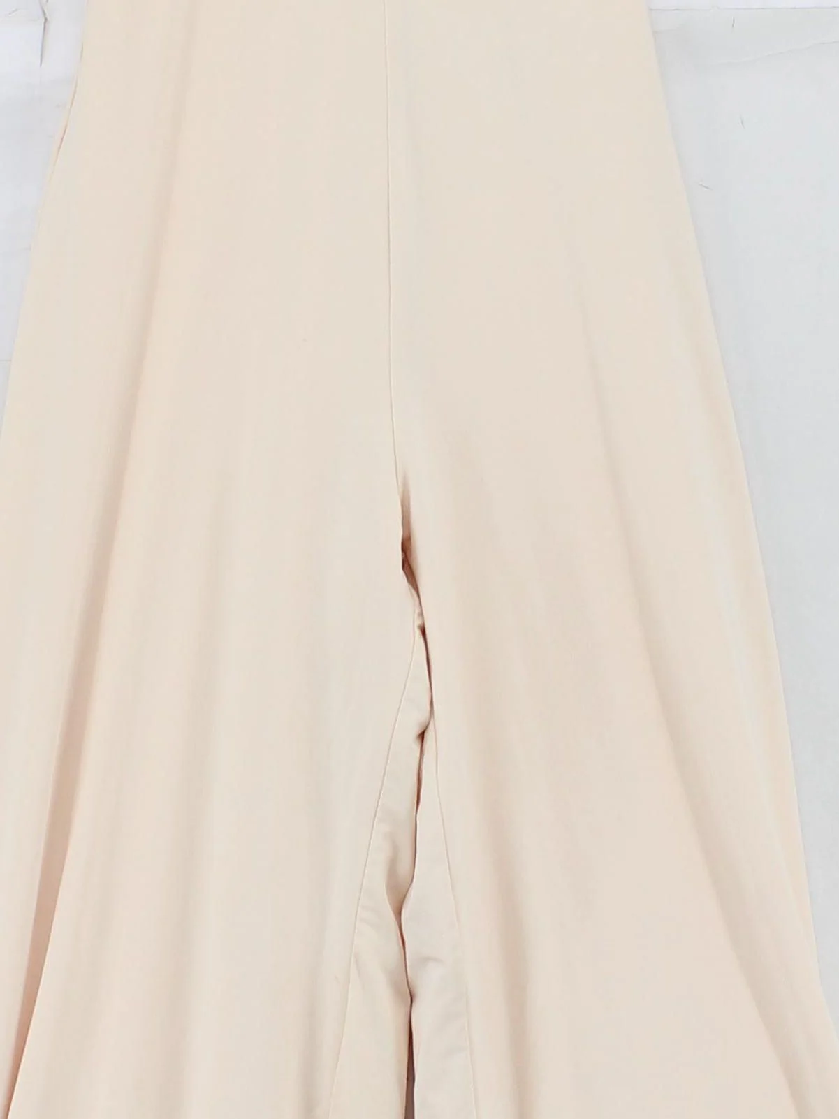 Oh Polly Women's Jumpsuit UK 8 Cream Polyester with Spandex Wide-Leg Jumpsuit - Image 3