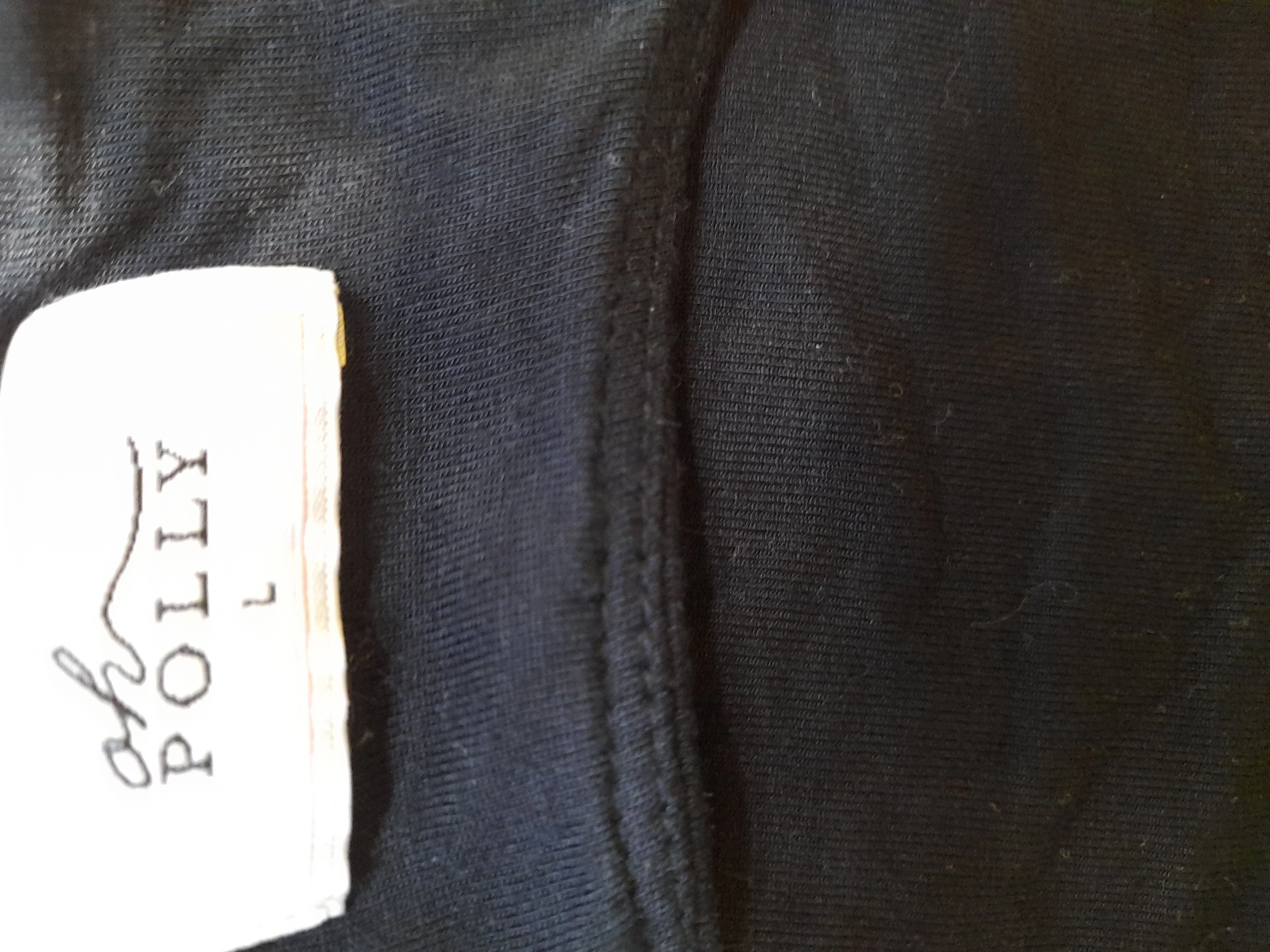 Oh Polly Women's Top L Black Lyocell Modal with Elastane Sleeveless V-Neck Basic - Image 5
