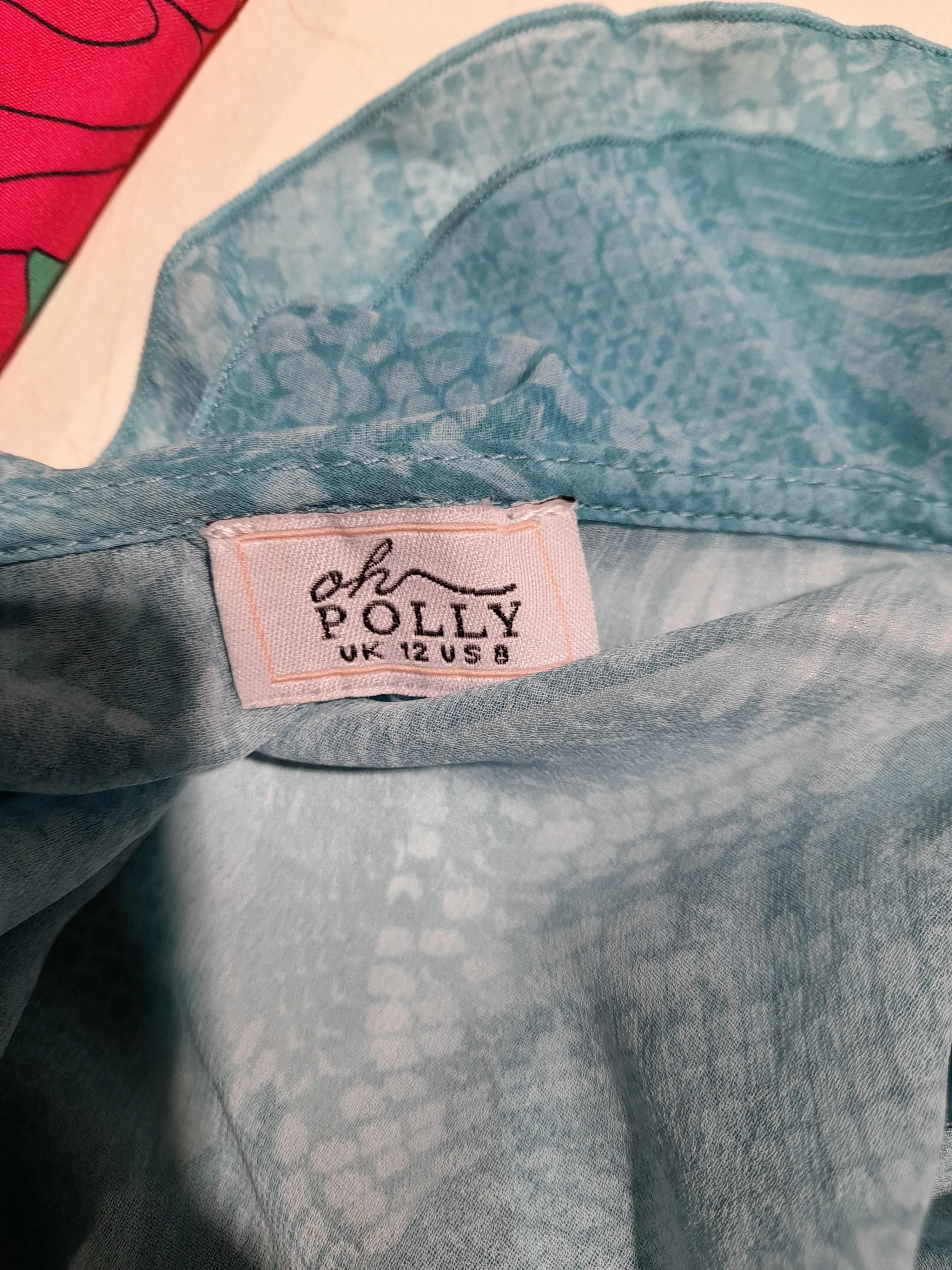 Oh Polly Women's Top M Green 100% Polyester Cropped - Image 5