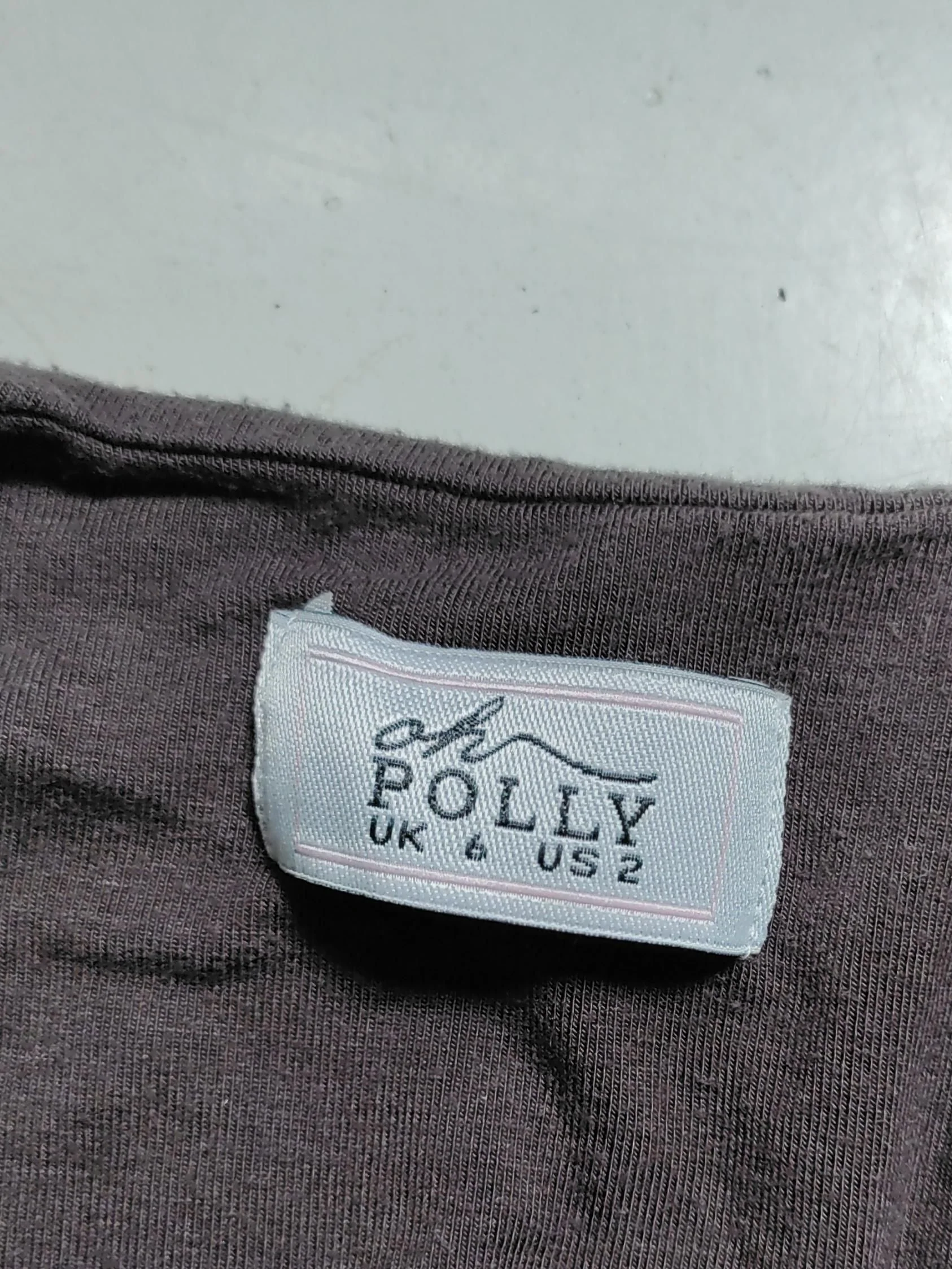 Oh Polly Women's Top UK 6 Brown Lyocell Modal with Elastane Cropped - Image 5