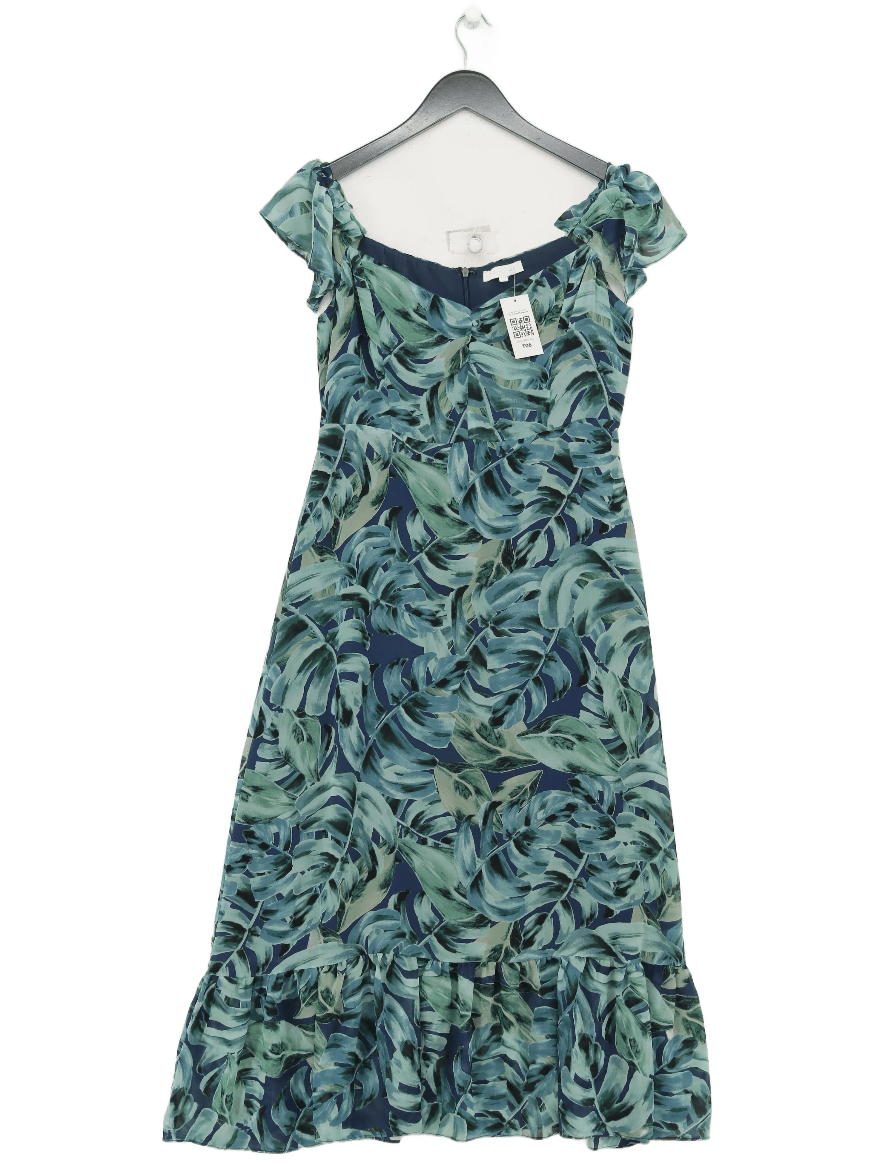 Olivaceous A-Line Midi Dress UK12 in Multi