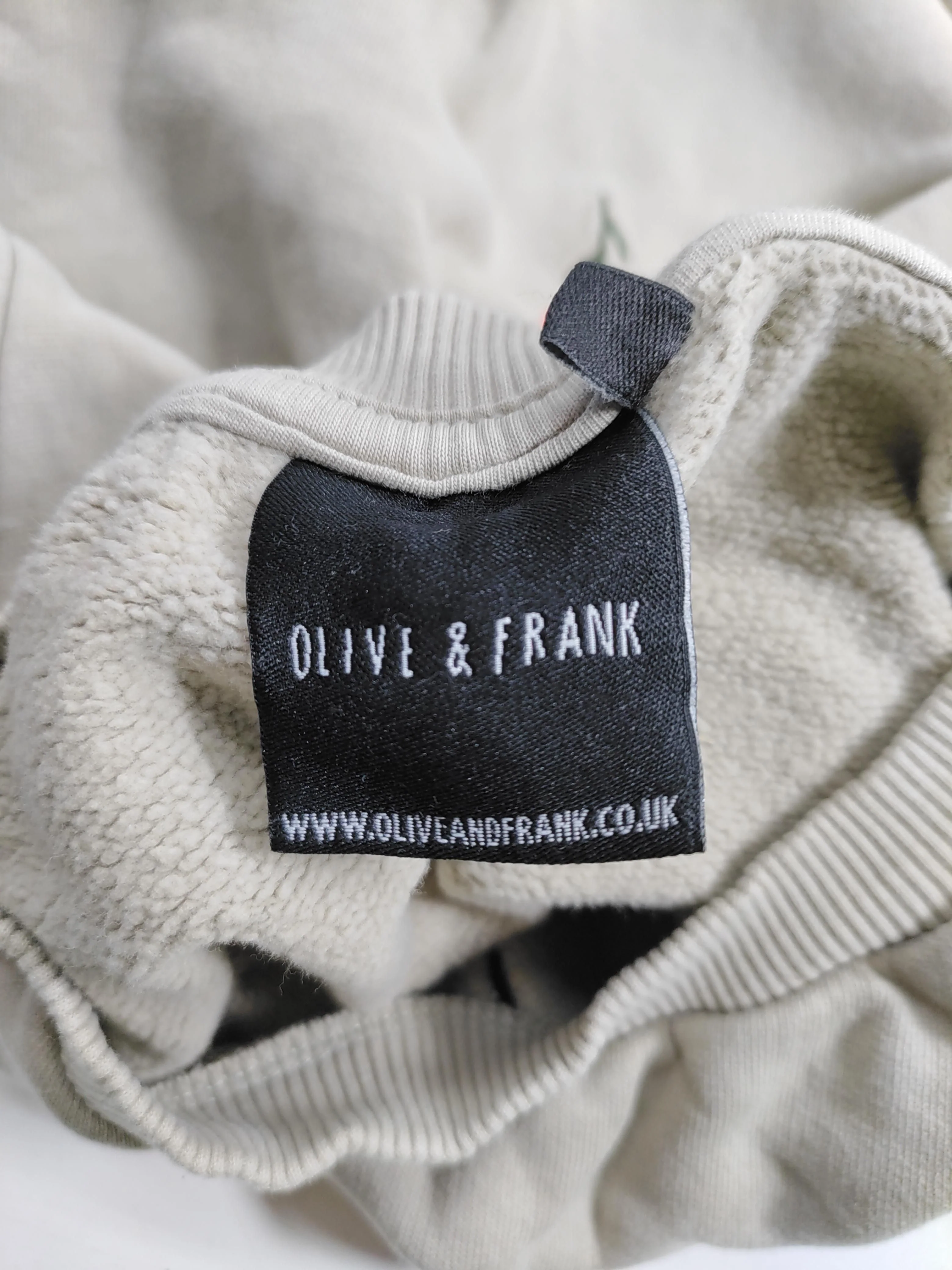 OLIVE AND FRANK Women's Hoodie S Cream Floral 100% Cotton Pullover - Image 5