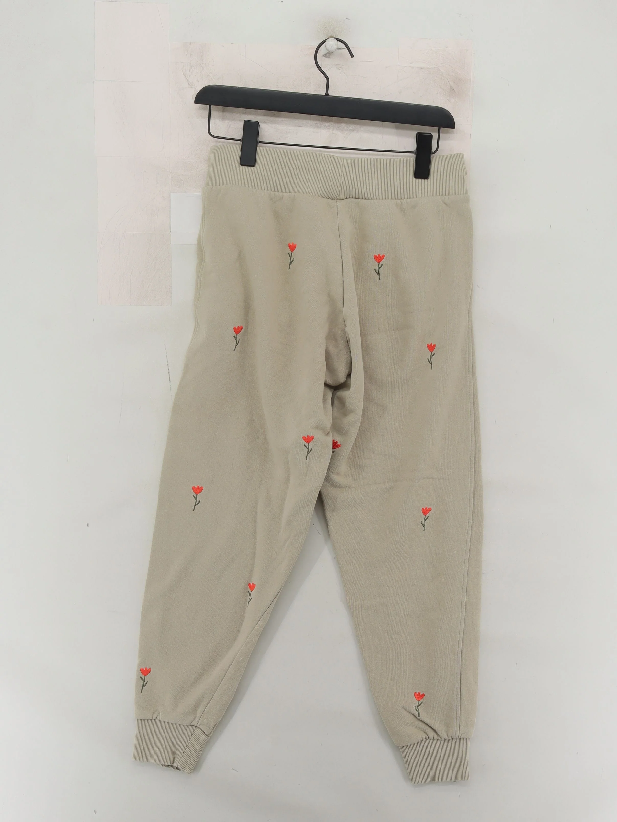 OLIVE AND FRANK Women's Sports Bottoms S Cream 100% Cotton Sweatpants - Image 2