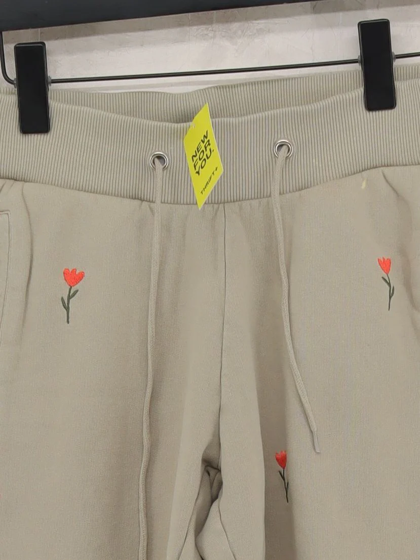 OLIVE AND FRANK Women's Sports Bottoms S Cream 100% Cotton Sweatpants - Image 3