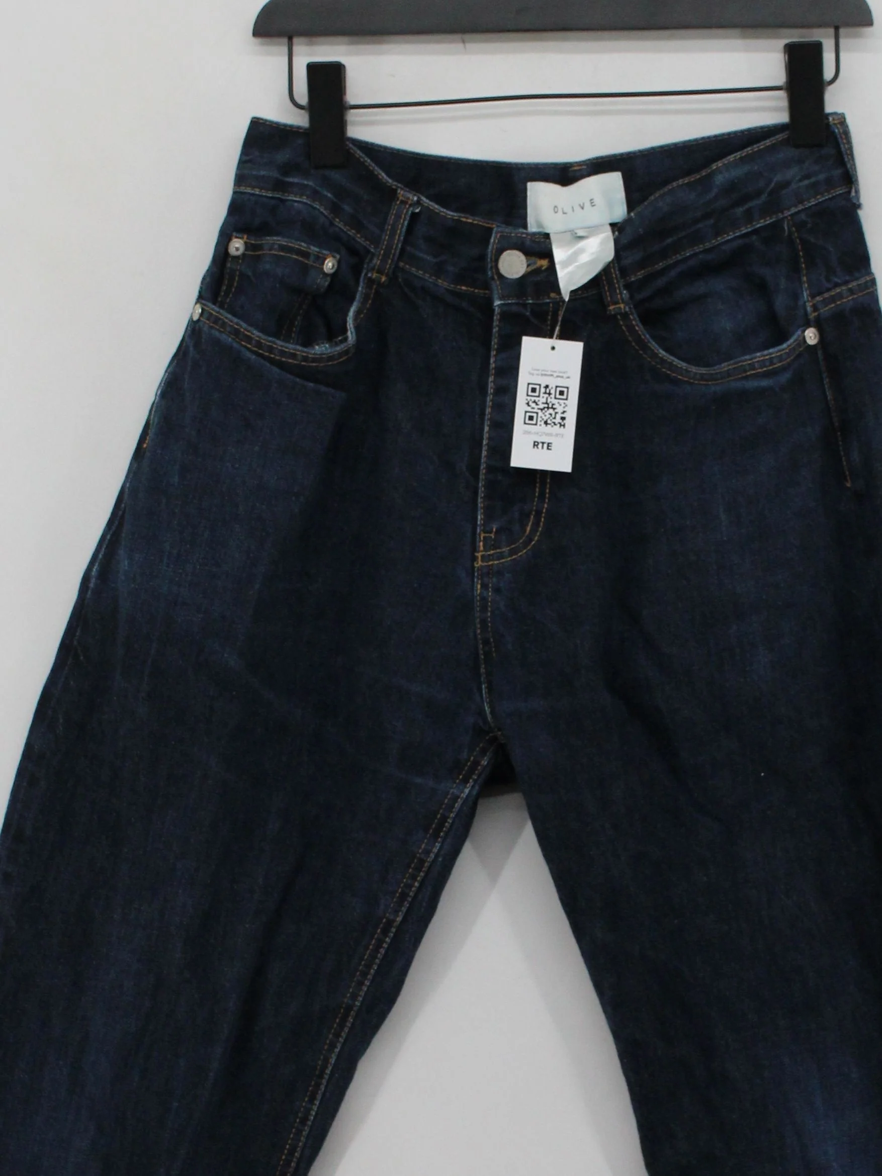 Olive Men's Jeans M Blue 100% Cotton Straight - Image 3