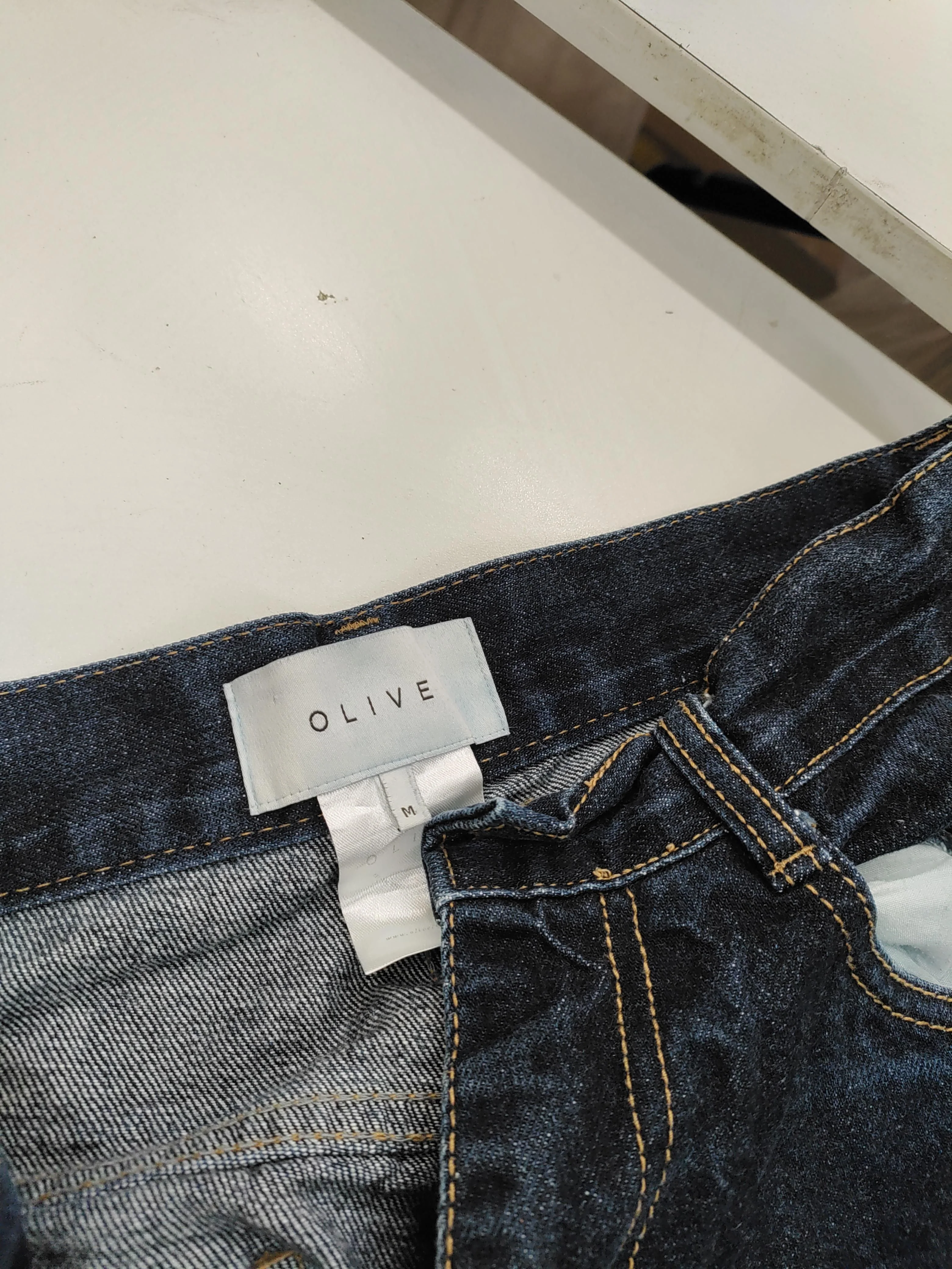 Olive Men's Jeans M Blue 100% Cotton Straight - Image 5
