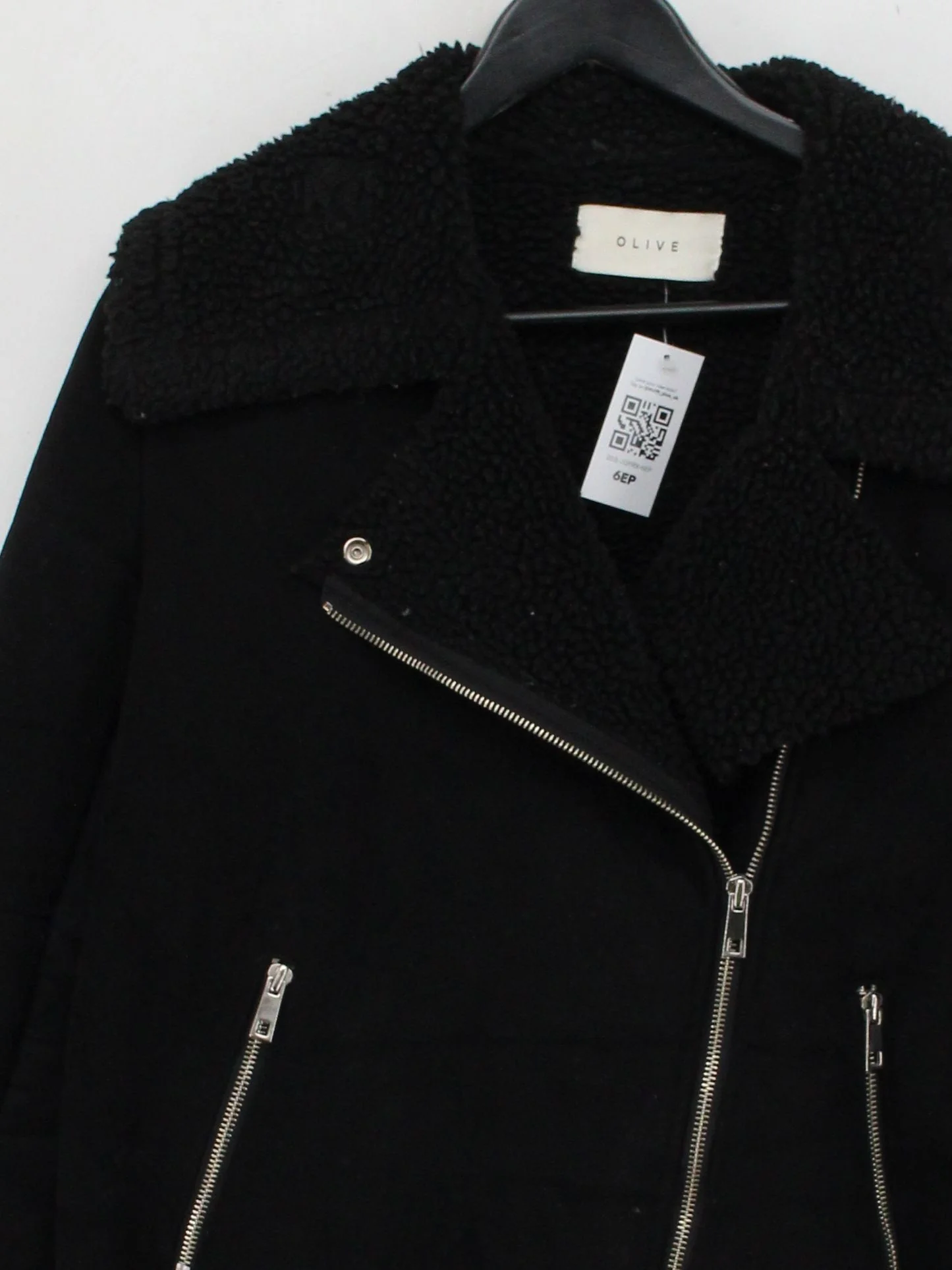 Olive Motorcycle Jacket jacket black - Image 3