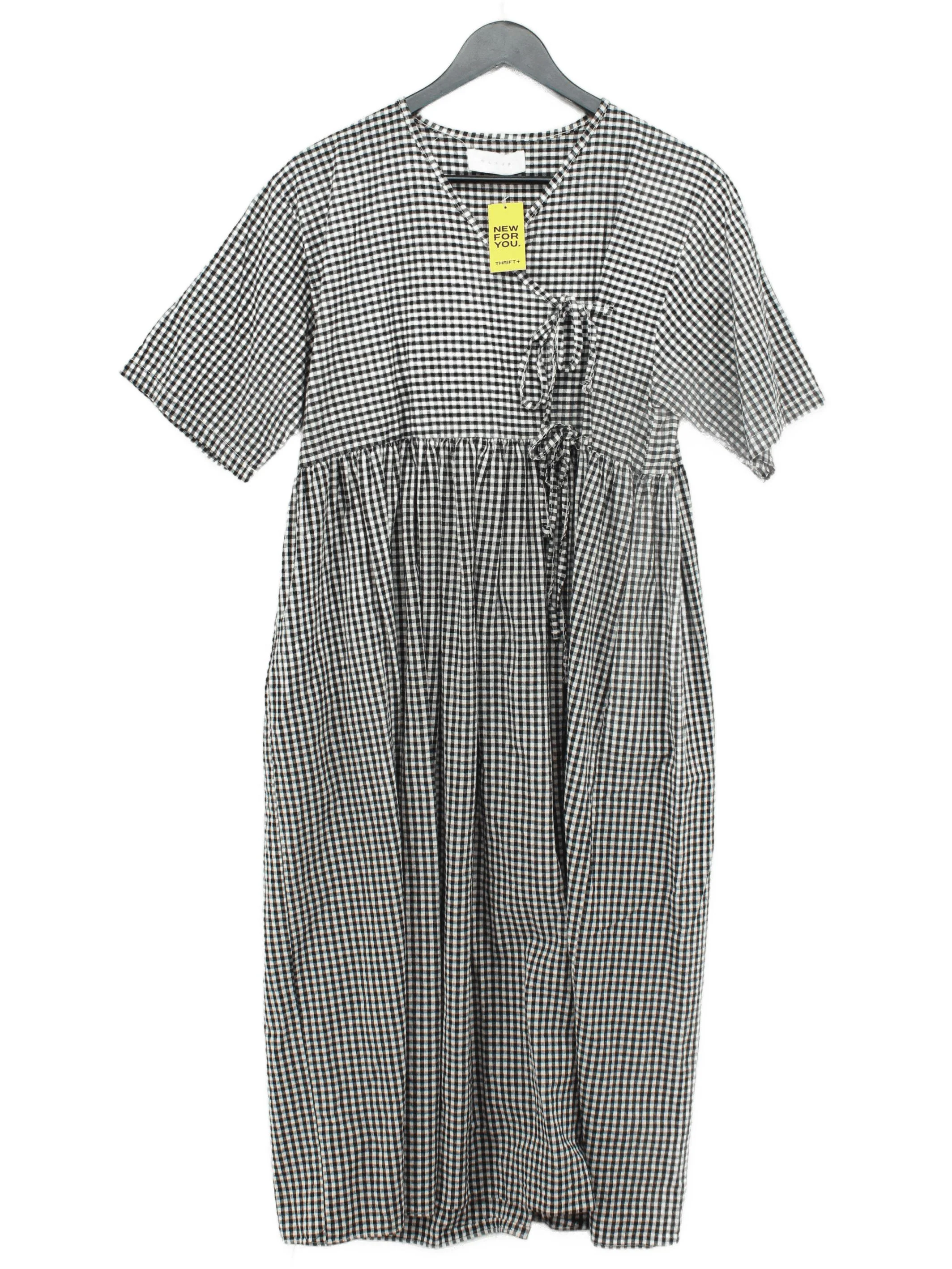 Olive T-Shirt Midi Dress L in Black