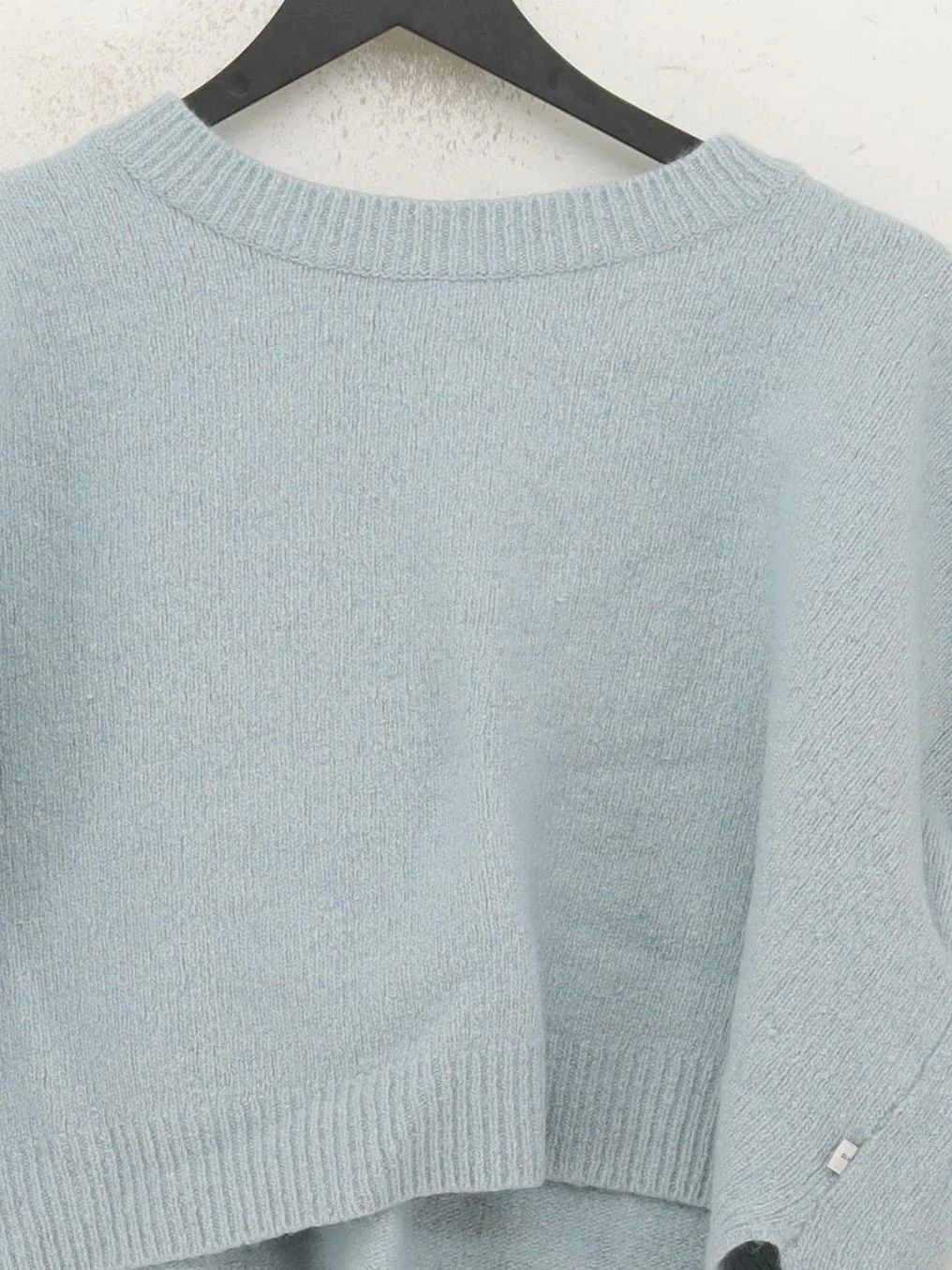 Olive Women's Jumper M Blue Wool with Polyamide, Acrylic Round Neck Pullover - Image 3