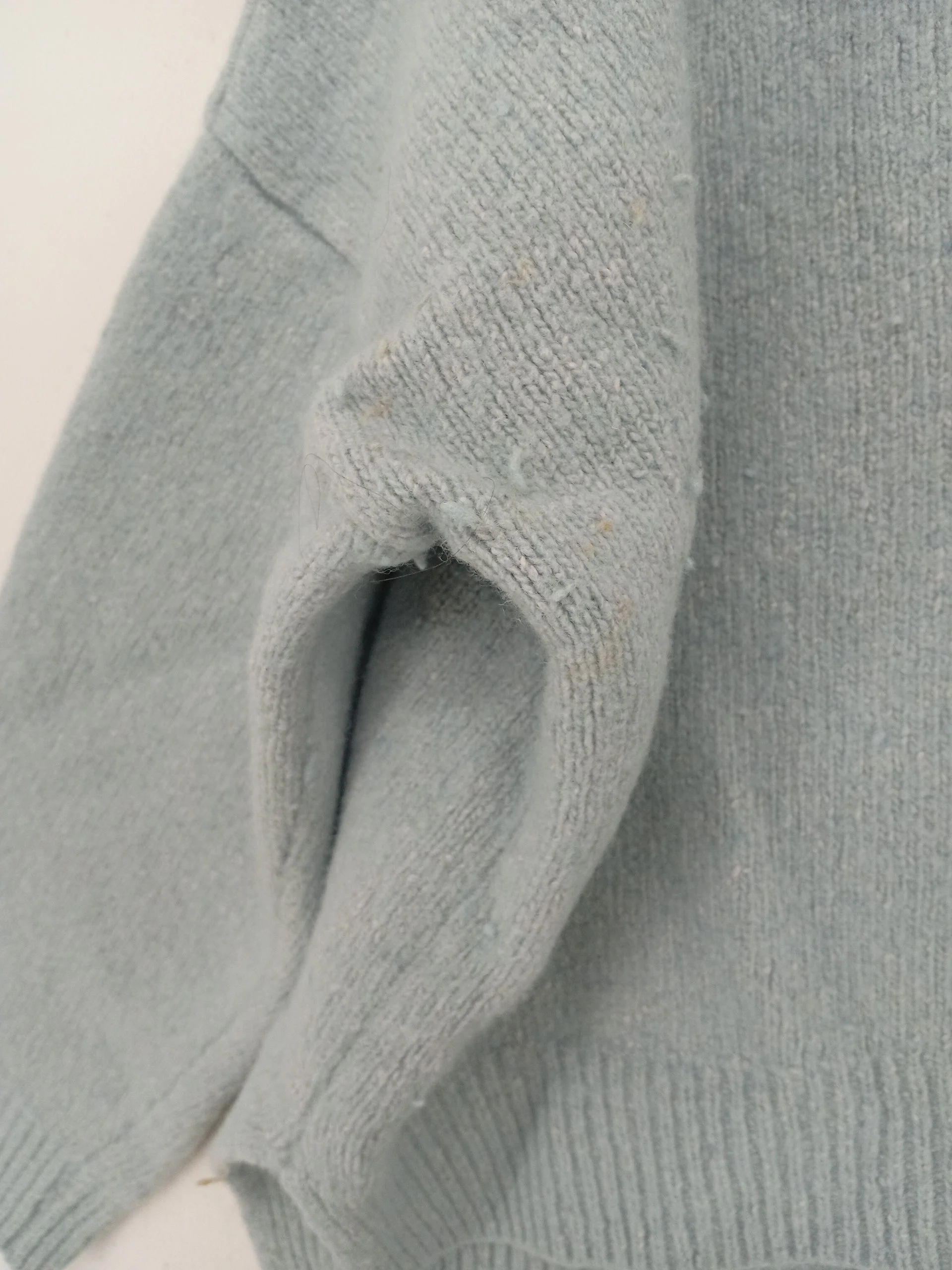Olive Women's Jumper M Blue Wool with Polyamide, Acrylic Round Neck Pullover - Image 5