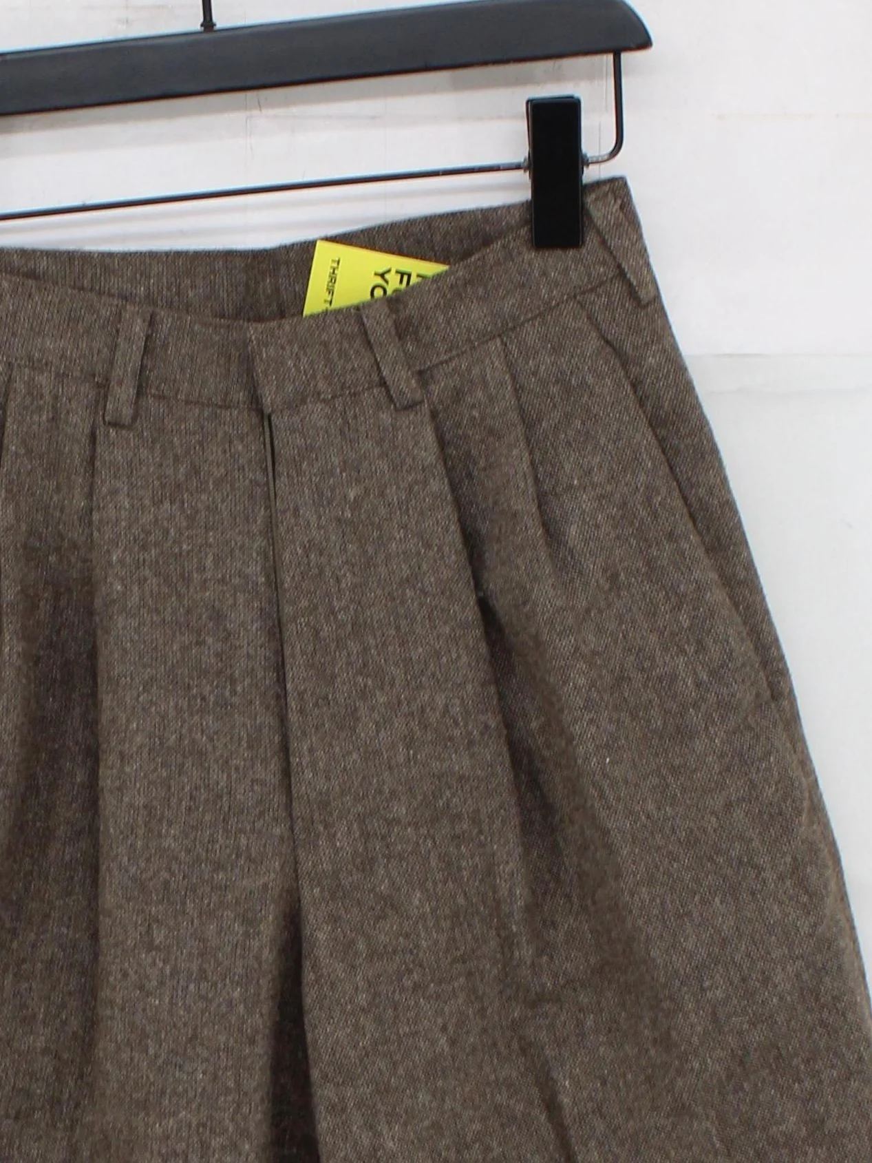 Olive Women's Trousers XS Brown 100% Wool Tapered Chino - Image 3