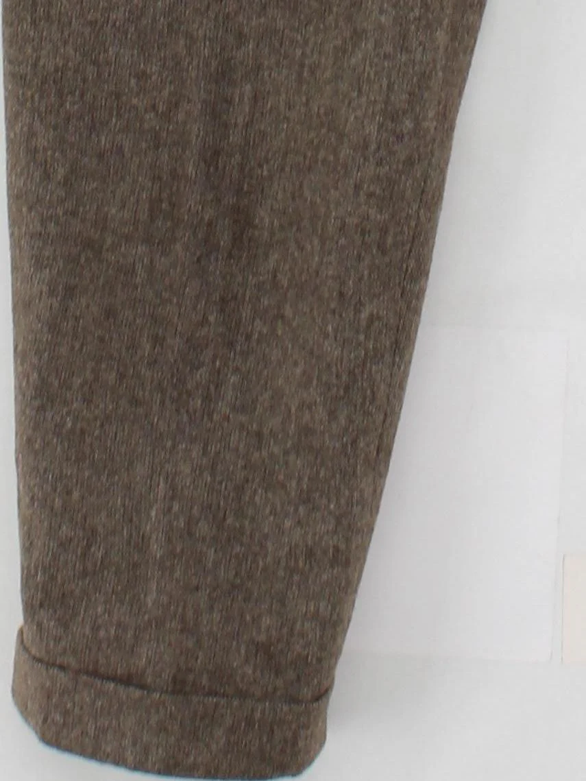 Olive Women's Trousers XS Brown 100% Wool Tapered Chino - Image 4