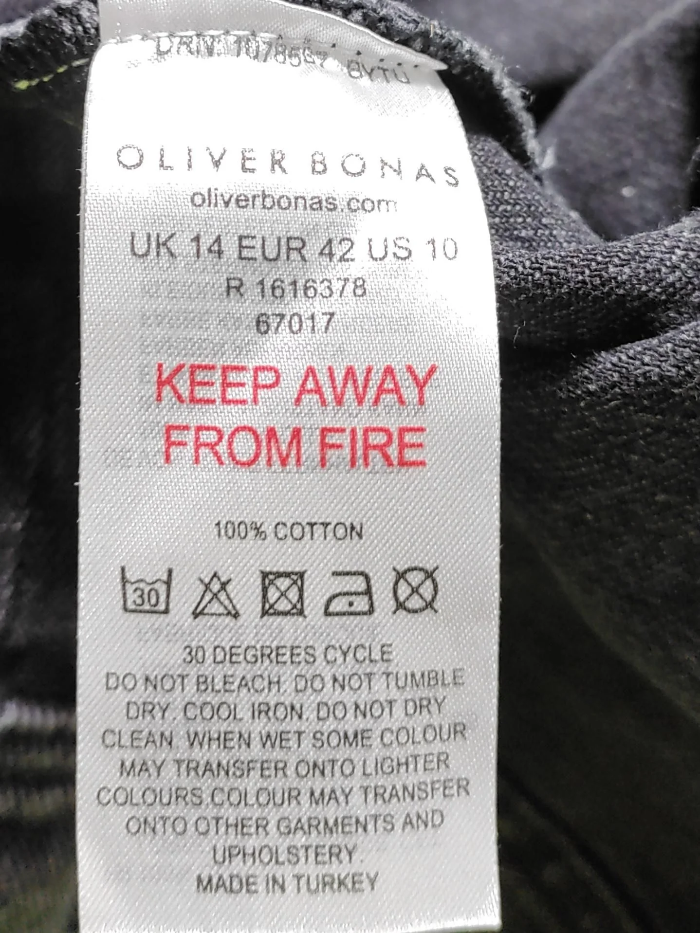 Oliver Bonas A-Line Midi Dress UK14 in Grey - Image 6