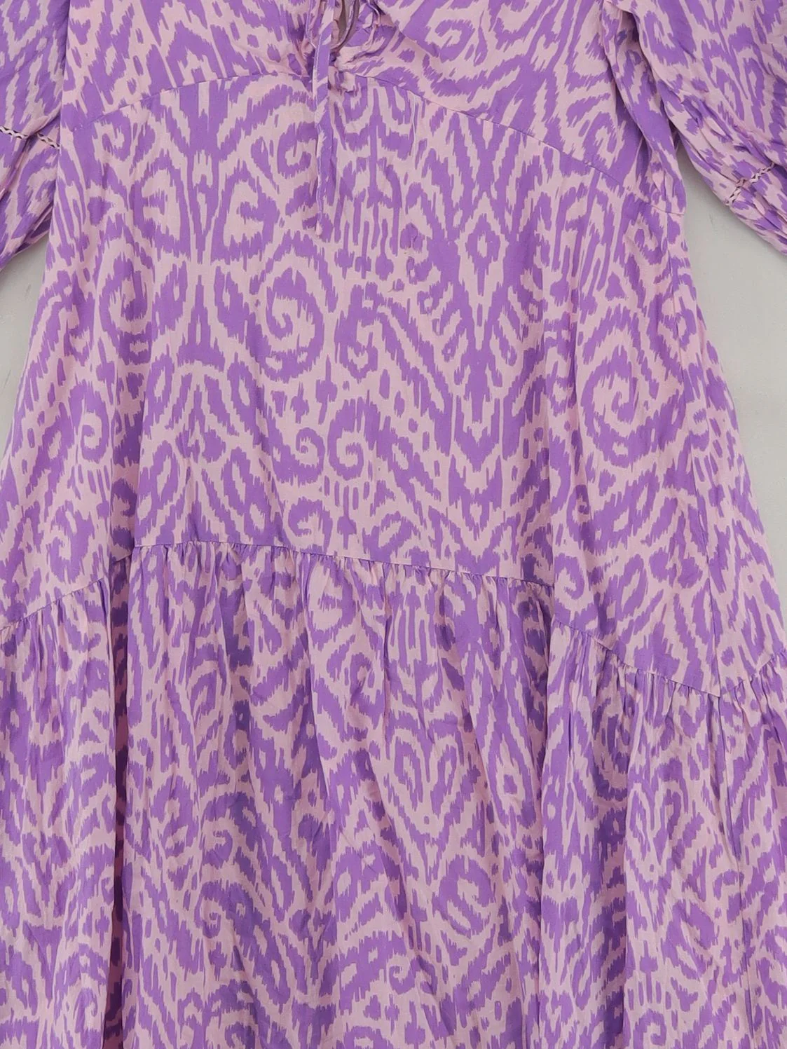 Oliver Bonas A-Line Midi Dress UK8 in Purple - Image 3
