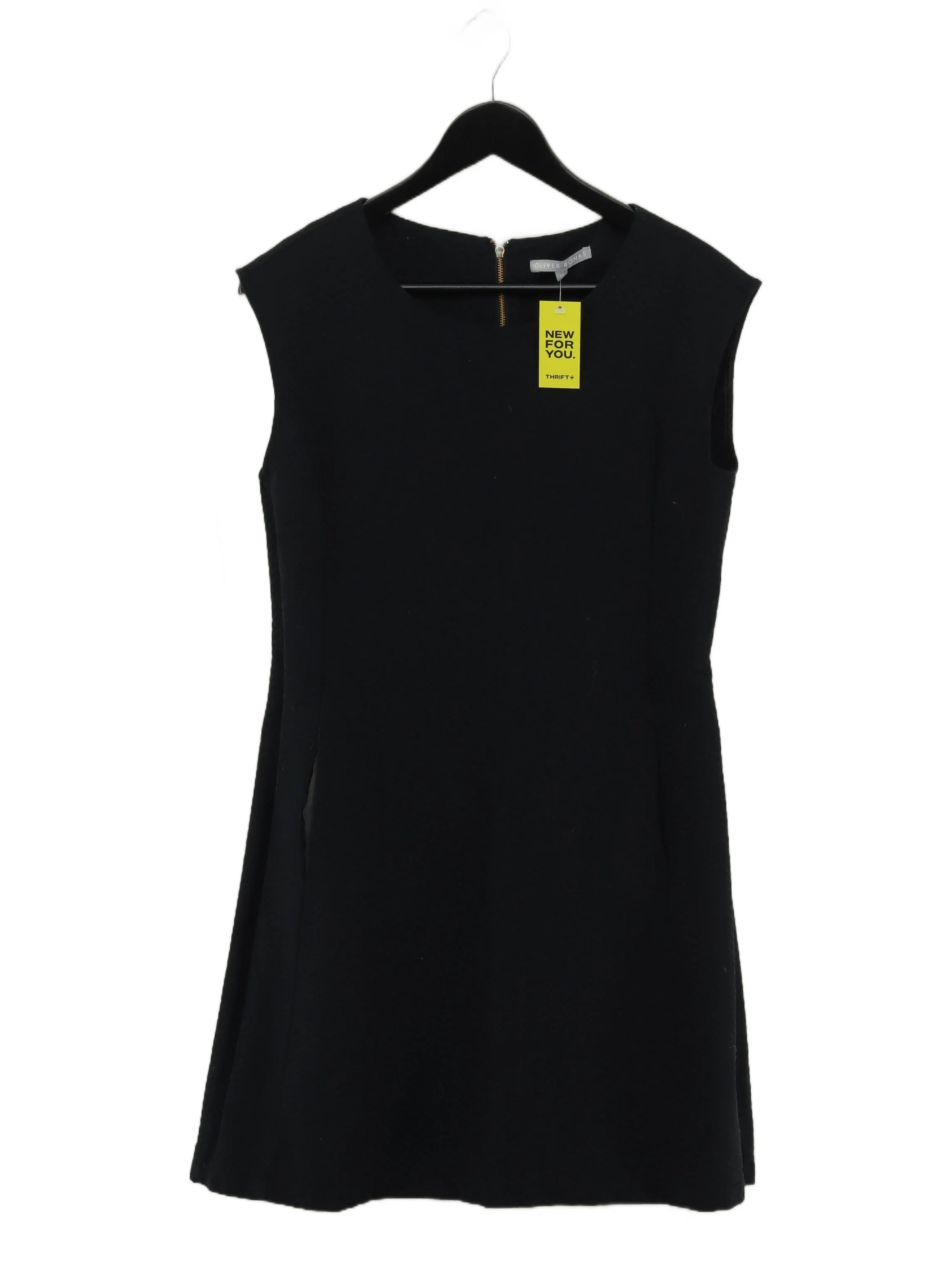 Oliver Bonas A-Line Mini Dress UK12 in Black
